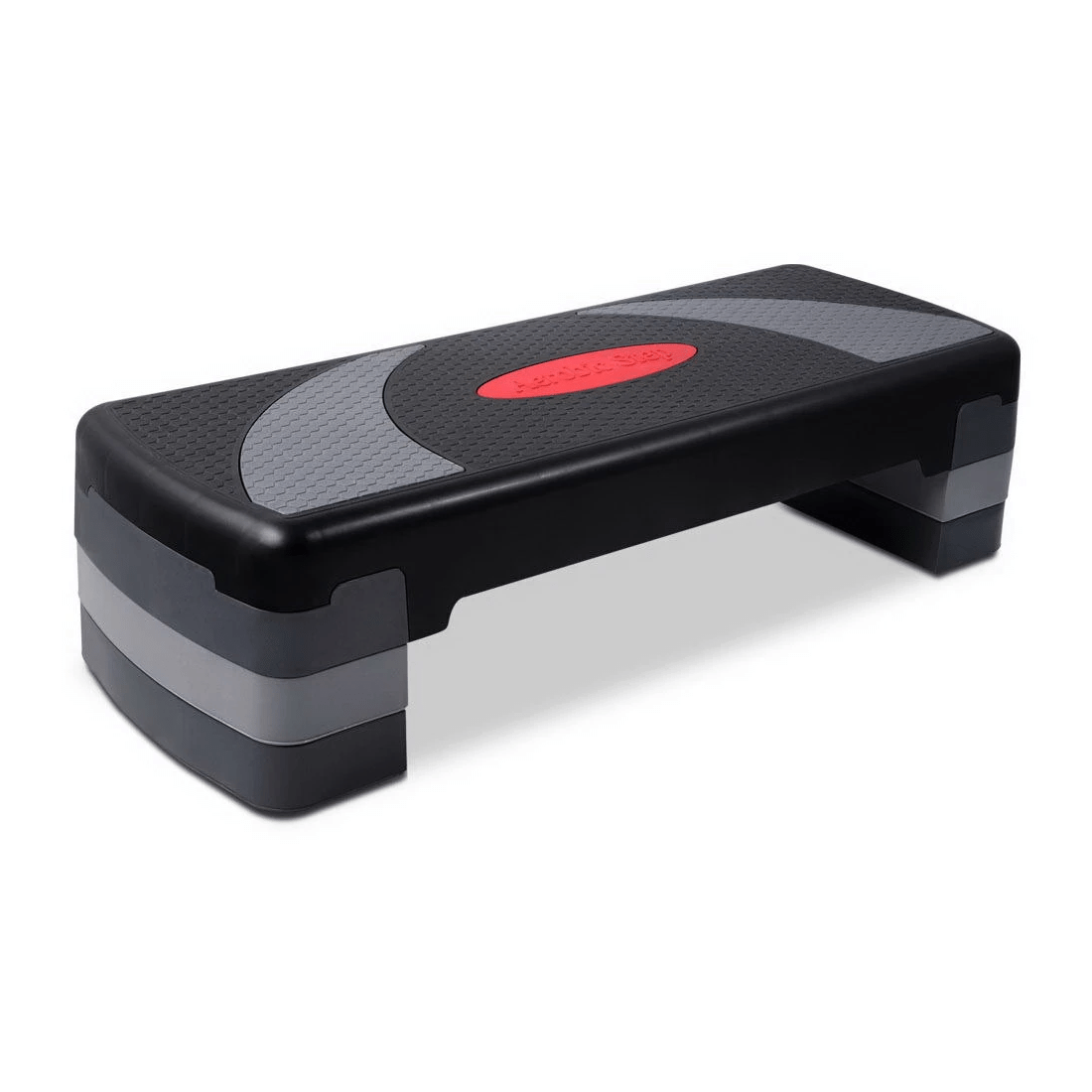 1 Everfit 3 Level Aerobic Step Exercise Stepper 78cm Gym Home Fitness - Black, 1 of 2