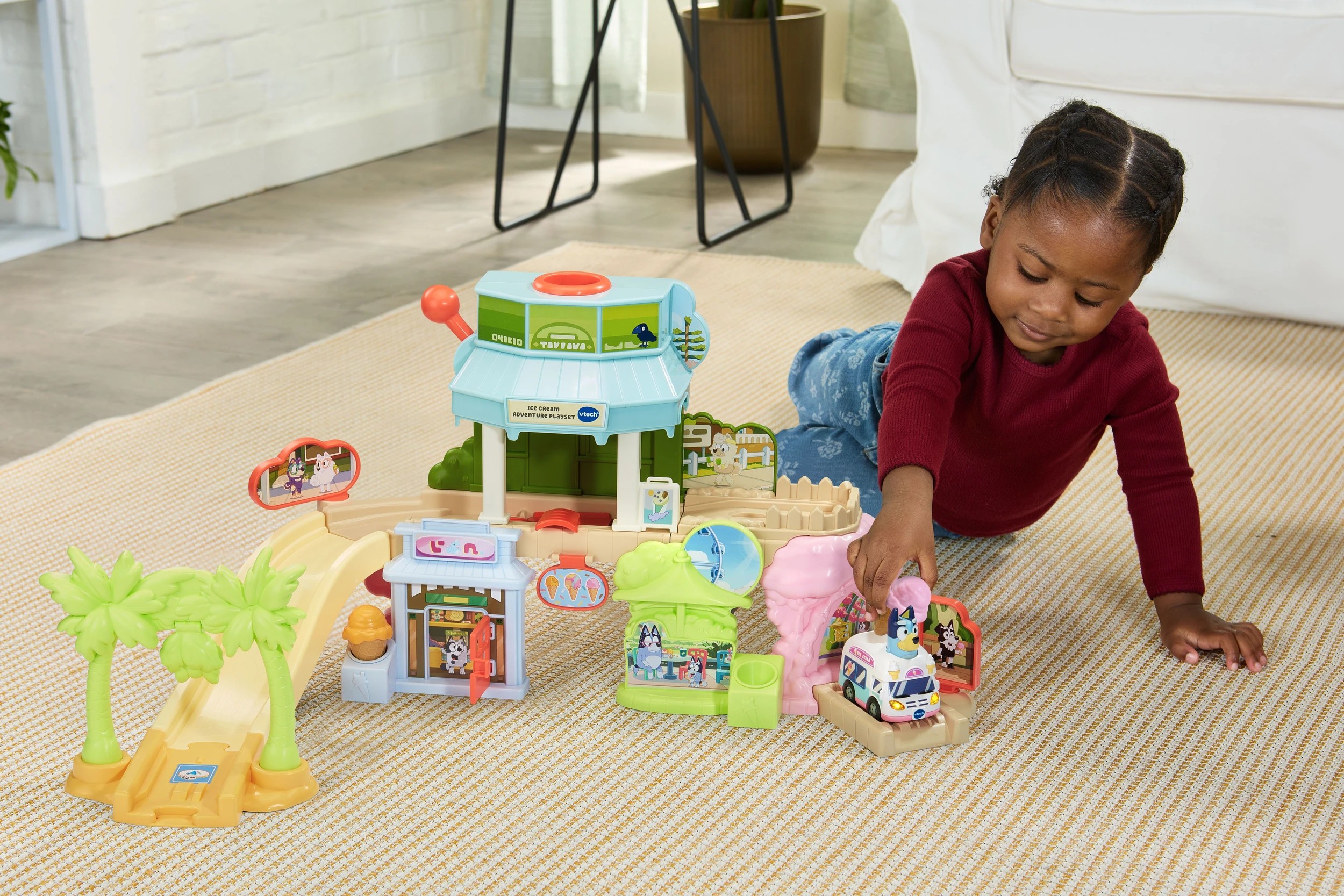 3 VTech Bluey Toot-Toot Drivers Ice Cream Adventure Play Set, 3 of 6