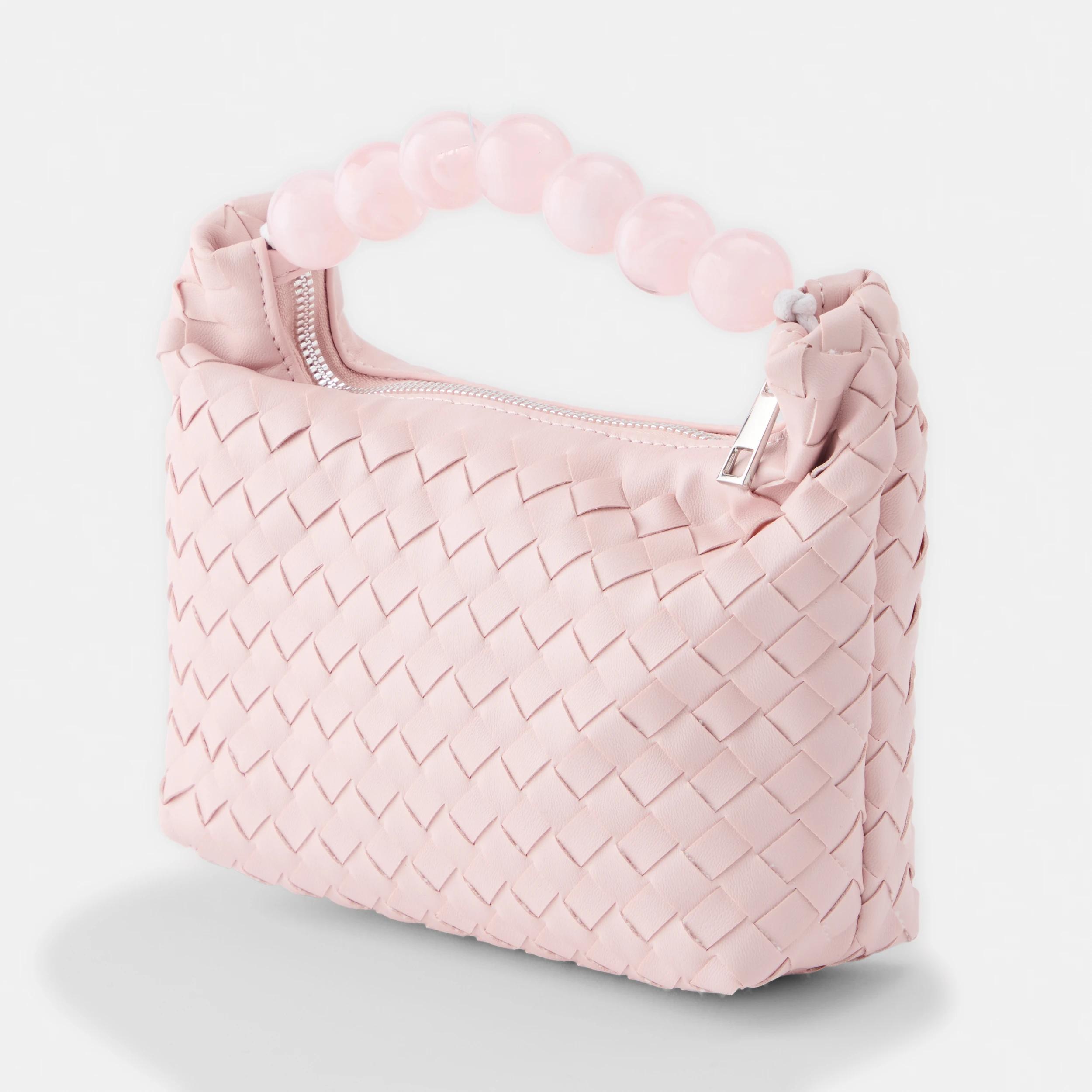 2 Beaded Handle Clutch Lily Pink, 2 of 5
