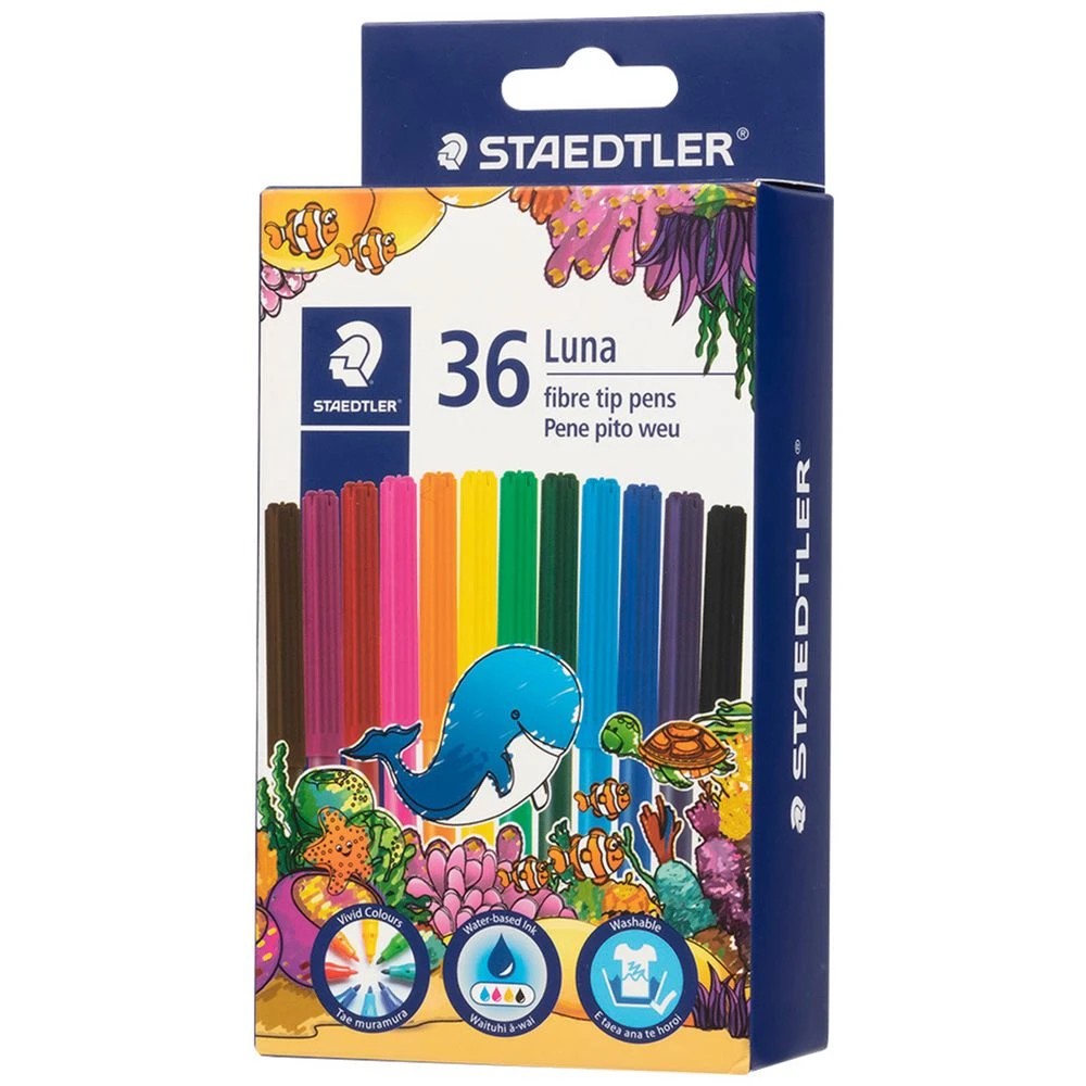 1 Staedtler Luna Fibre-Tip Pens 36 Pack, 1 of 1