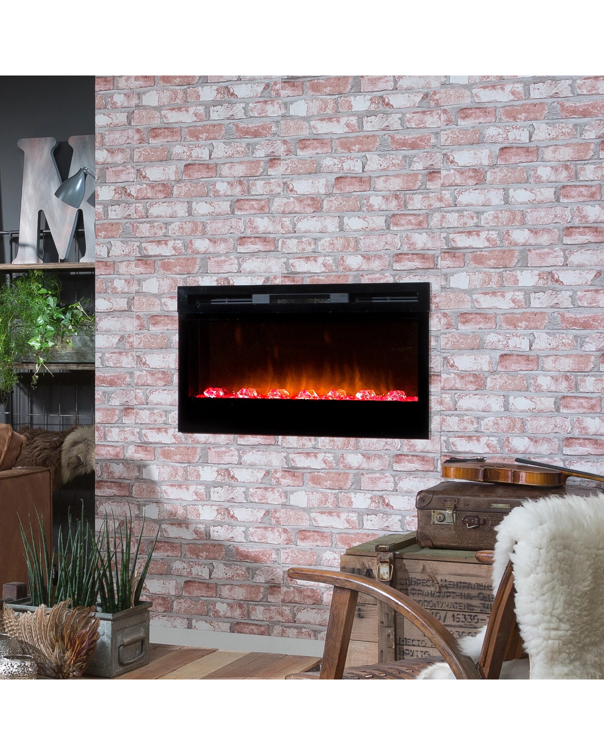 5 Dimplex PRISM Wall Mounted Electric Fireplace in 34-inches - Black, 5 of 7