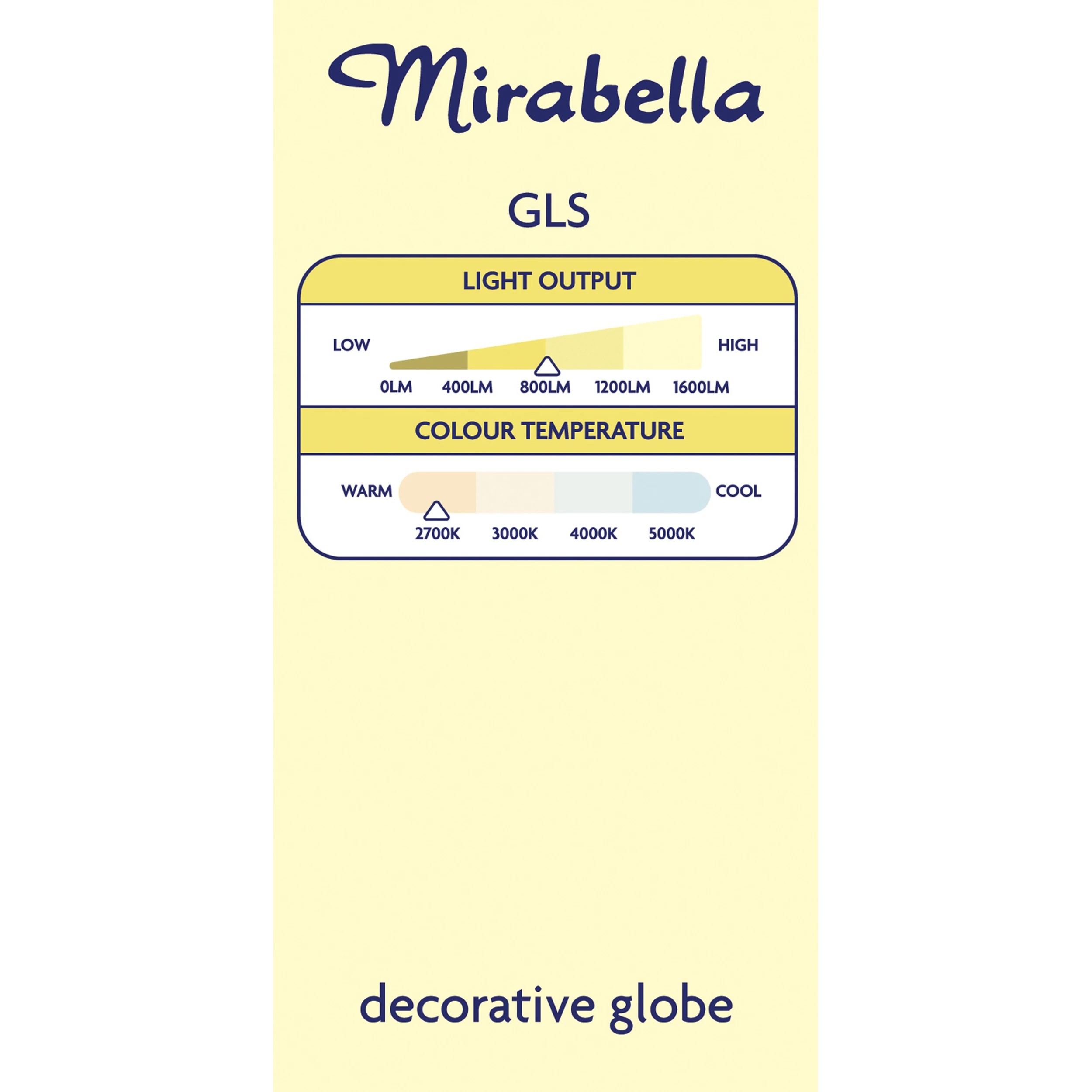 5 Mirabella E27 7W LED GLS Filament Bulb, 5 of 6