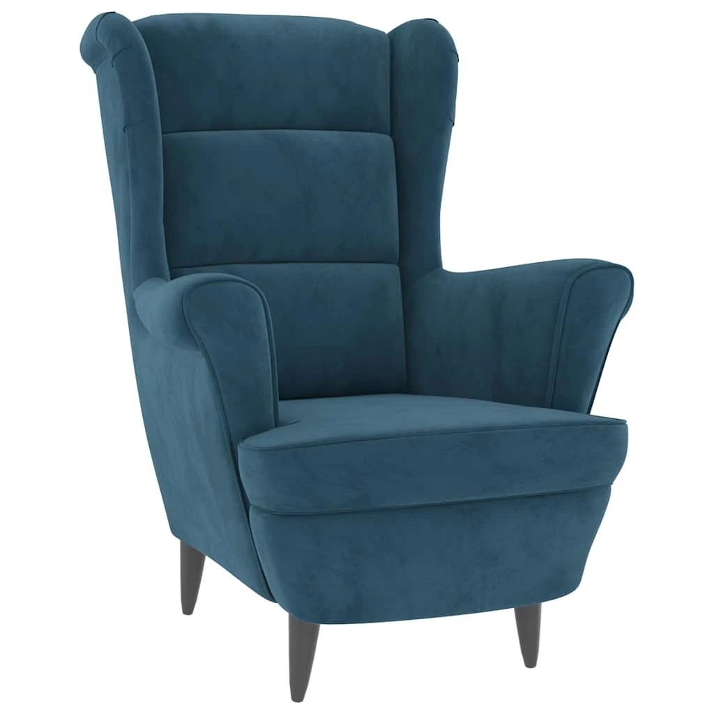 1 vidaXL armchair Reclining Mechanism - Blue, 1 of 8