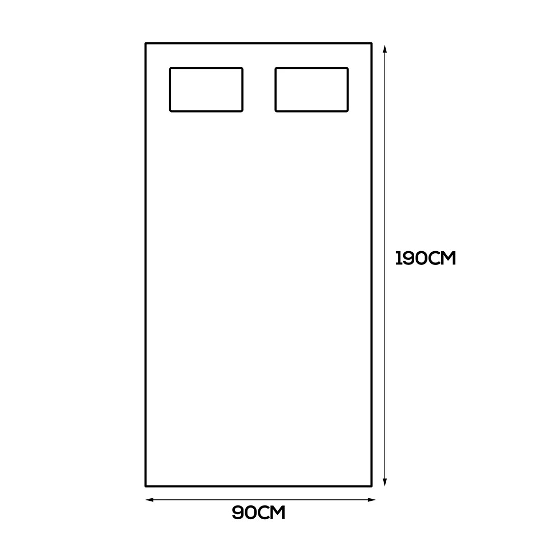 3 Dreamz Bamboo Pillowtop Mattress Topper Protector Soft Cover Underlay Single, 3 of 8