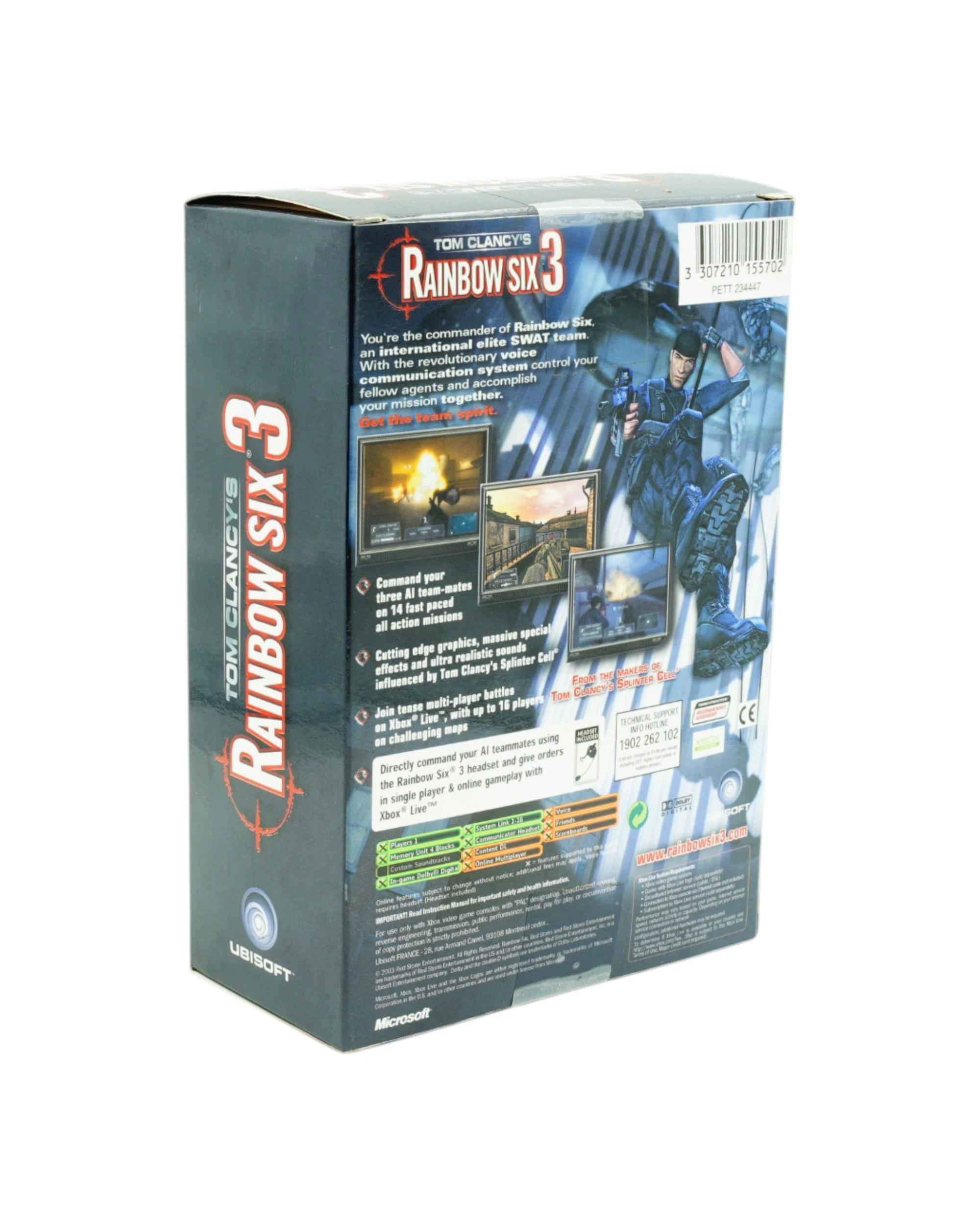 4 Tom Clancys Rainbow Six 3 With Headset - Xbox Original, 4 of 7