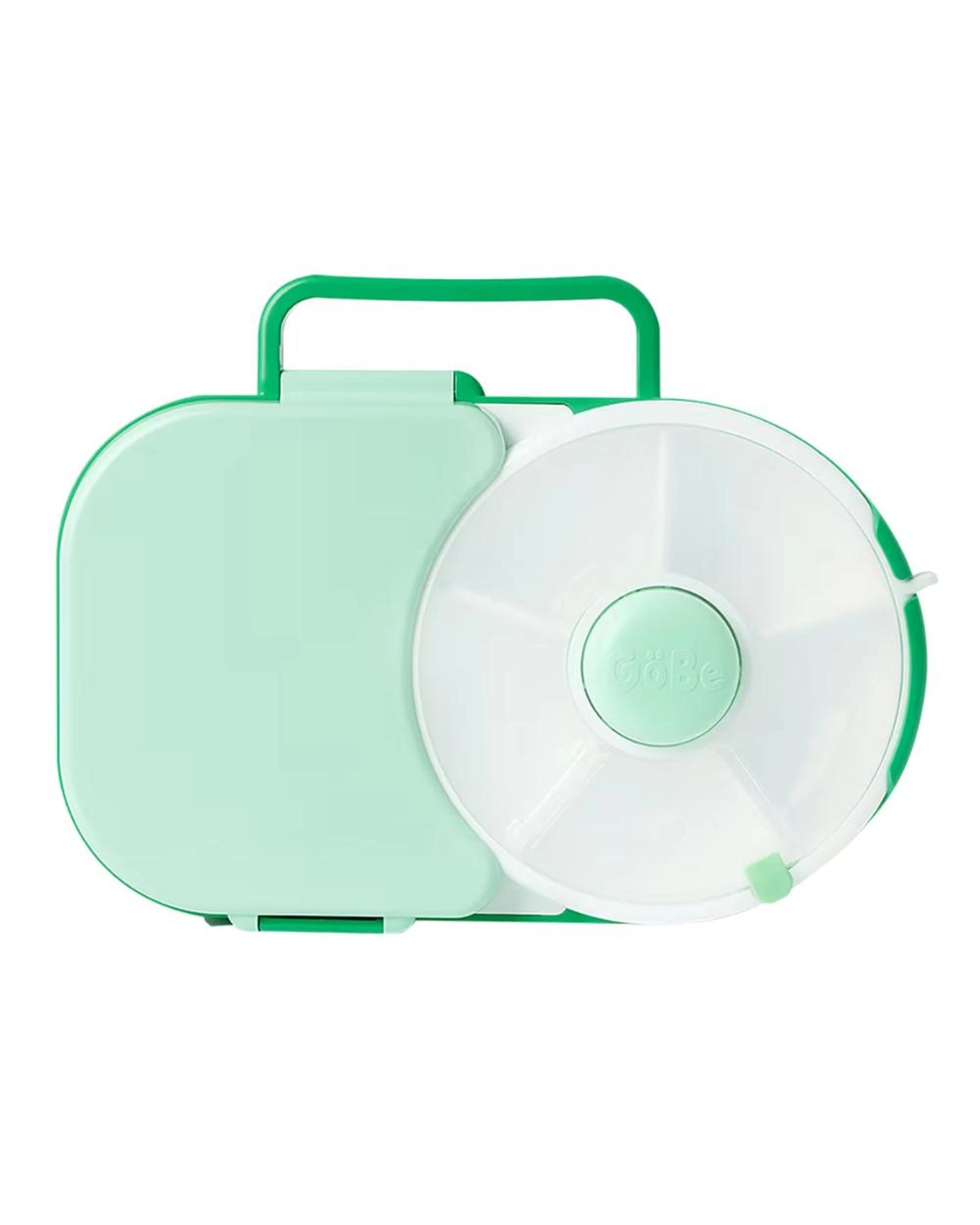 1 GoBe 2in1 Lunchbox With Original Snack Spinner  Green, 1 of 3