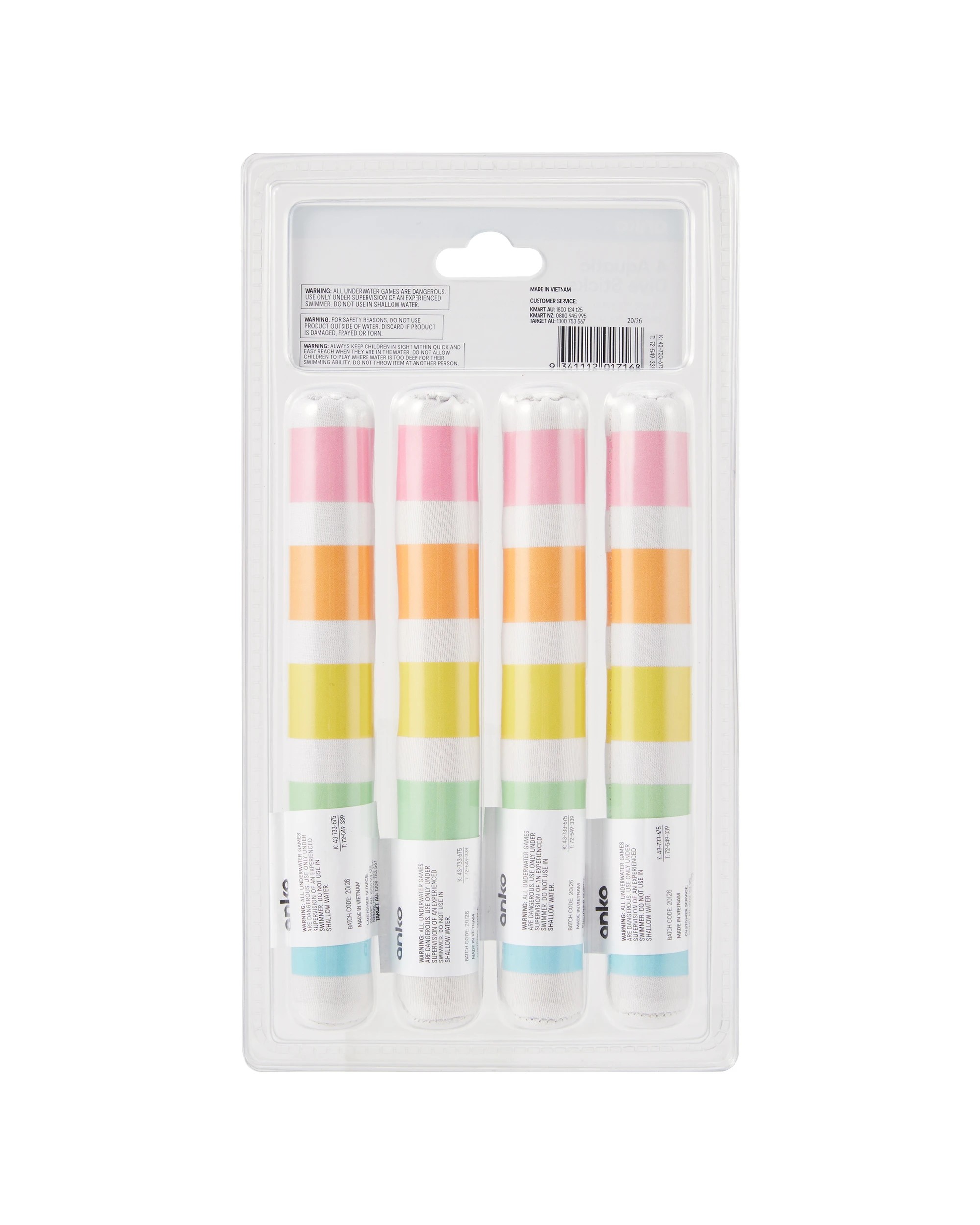 5 4 Pack Aquatic Dive Sticks, 5 of 5