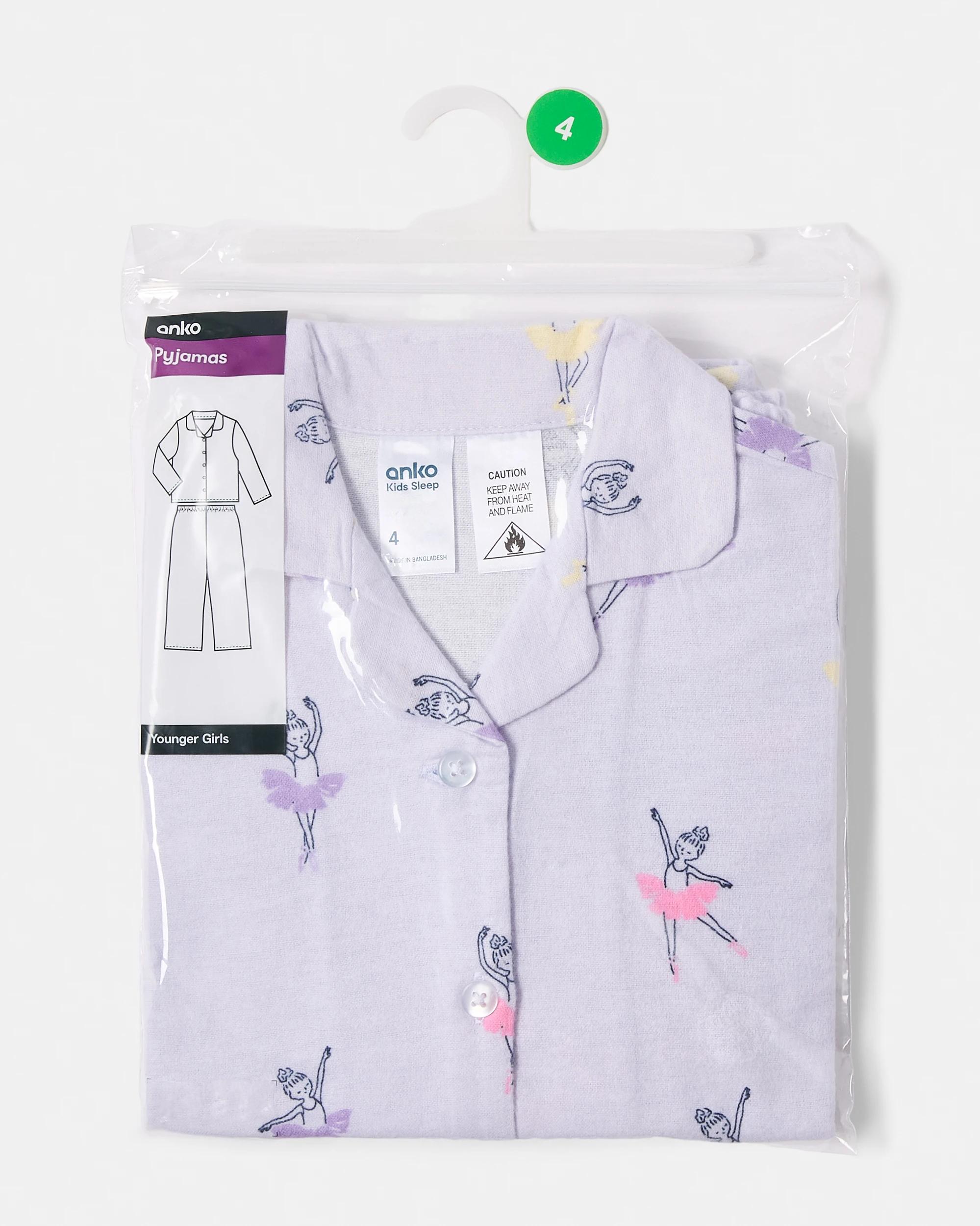 8 Flannel Pyjama Set Pur Ballet, 8 of 9