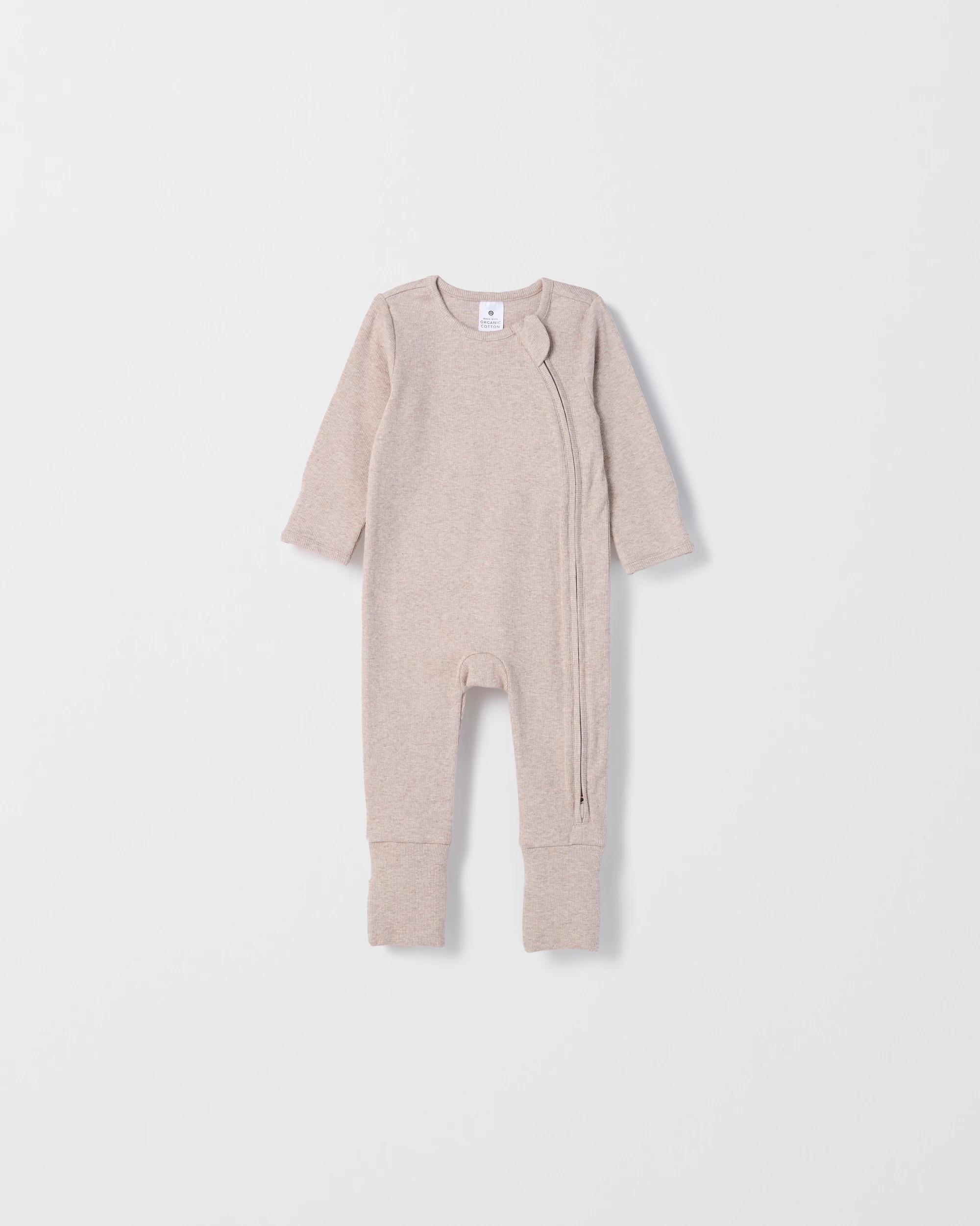 3 Target Baby Baby Organic Cotton 3 Pack Zip Coverall WHITECAP GRAY, 3 of 5