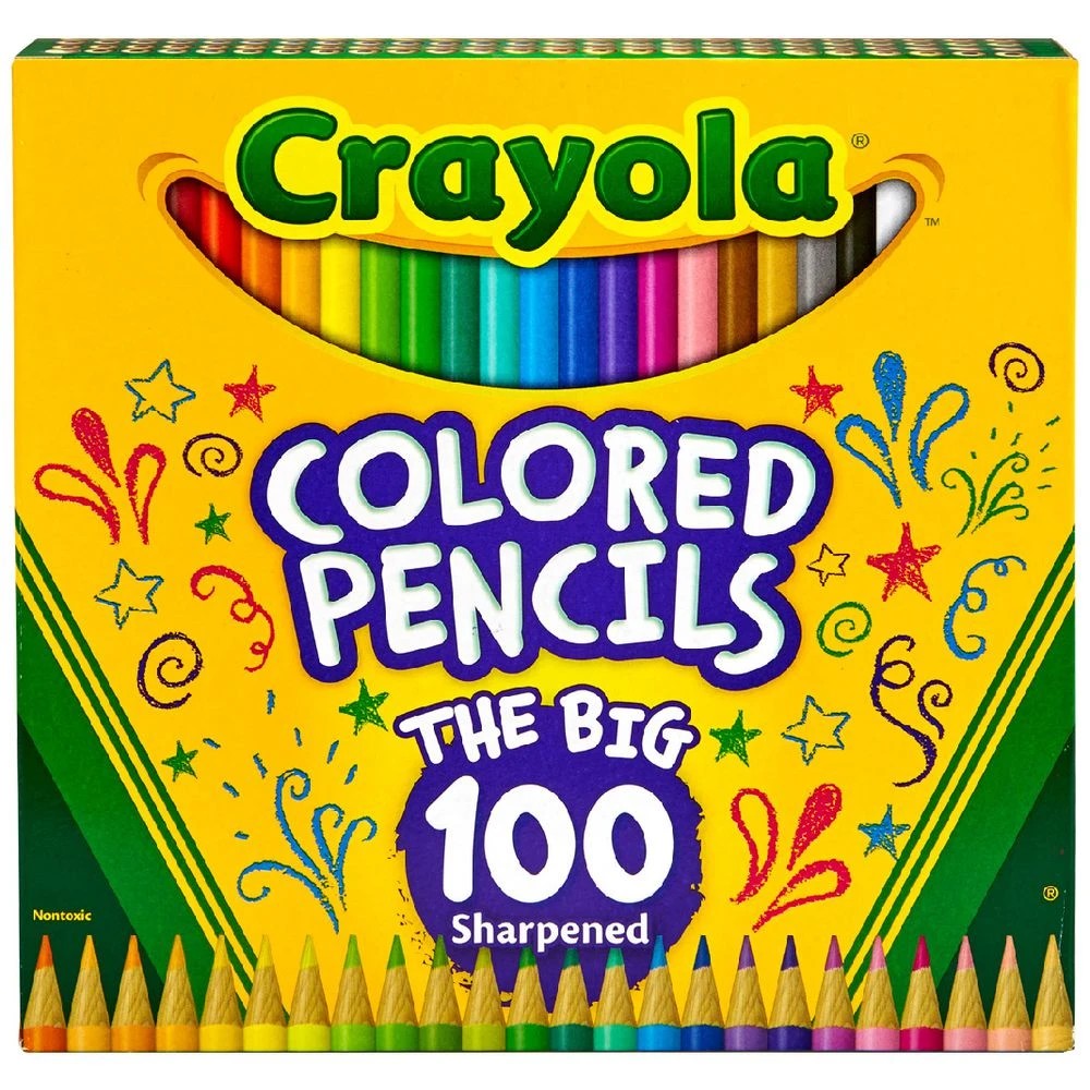1 Crayola Big Coloured Pencils 100 Pack, 1 of 2