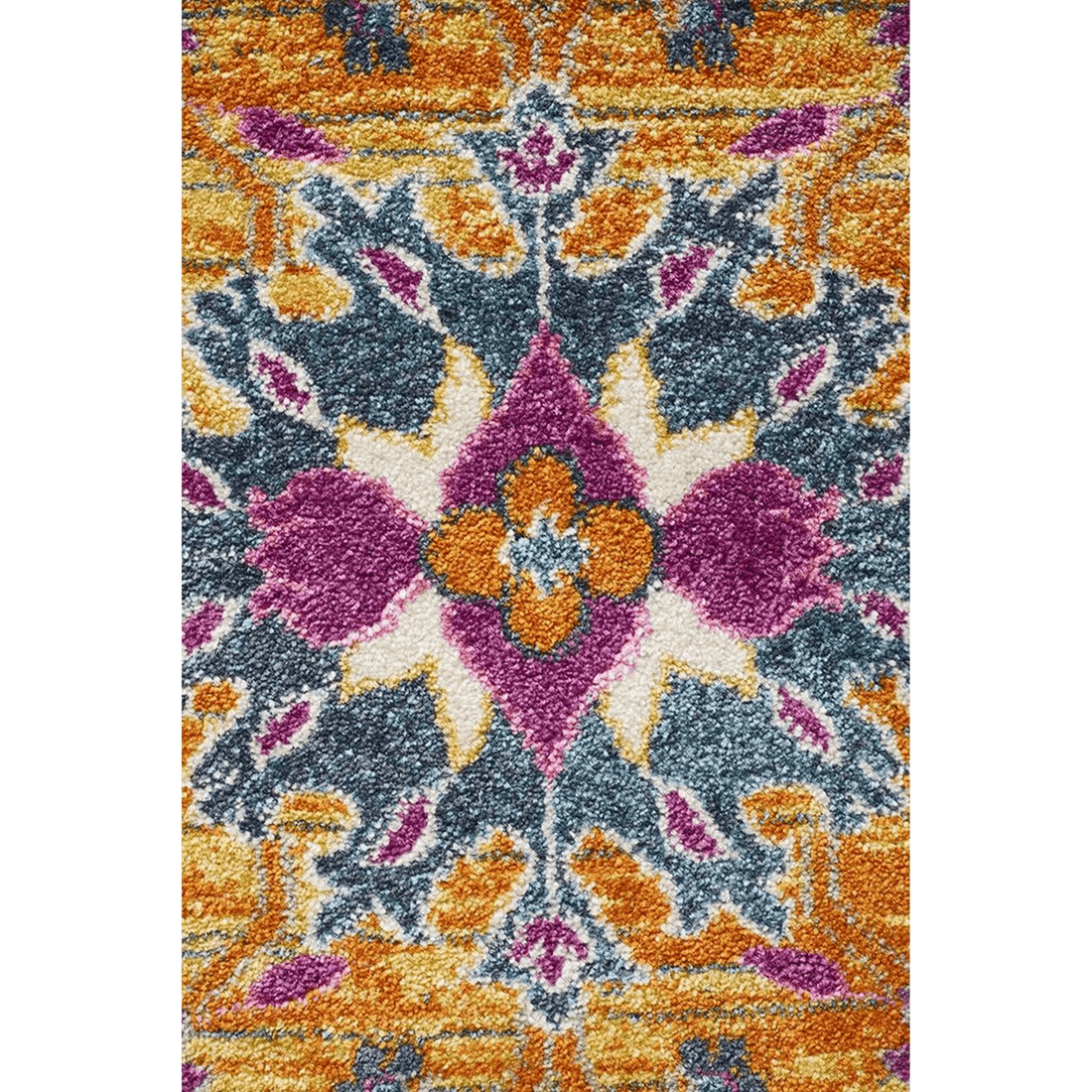 6 Rug Culture Babylon 210cm Round Rug — Rust Polypropylene, Power-Loomed (Made in Turkey) - Red, 6 of 7