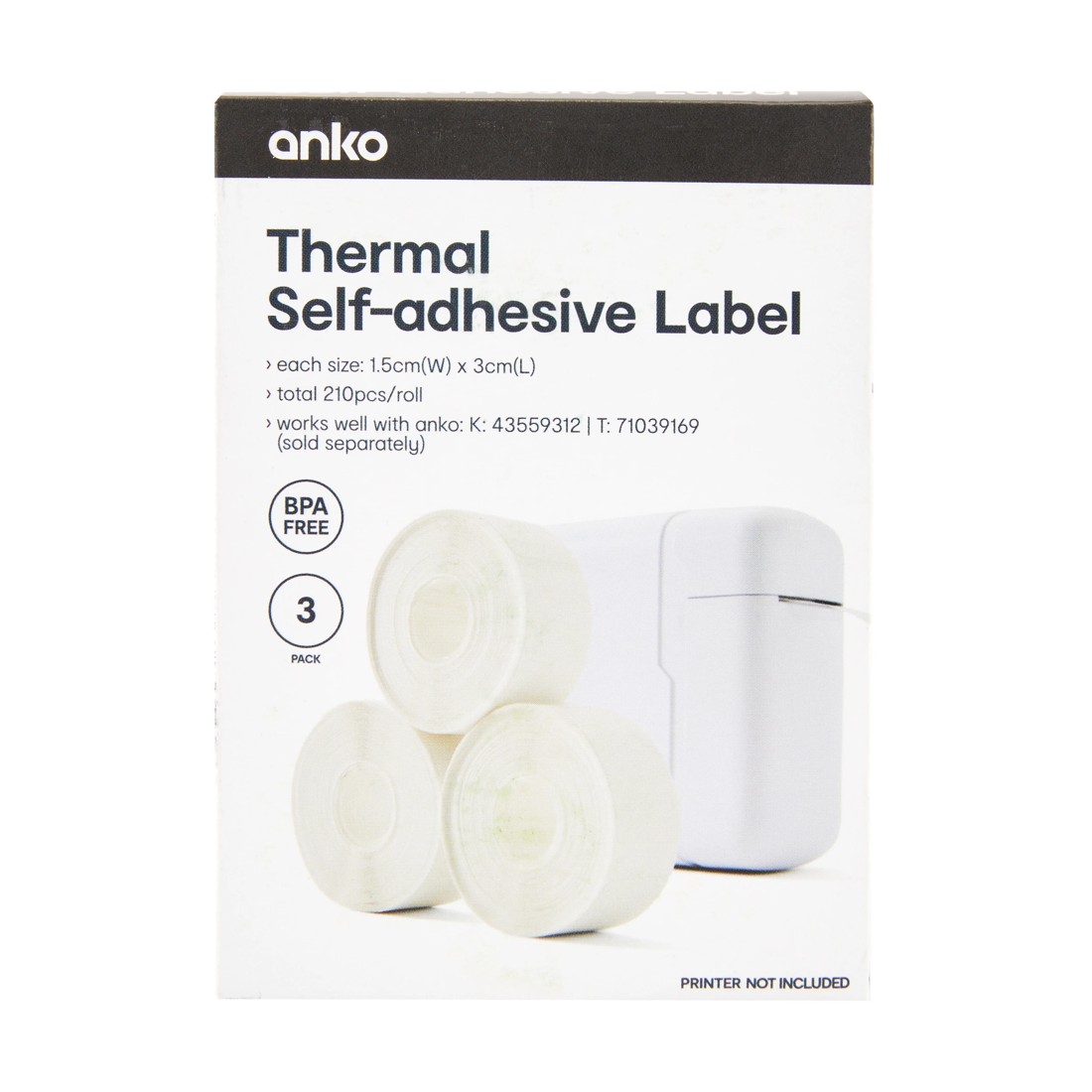 5 Thermal Self-Adhesive Label, 5 of 5