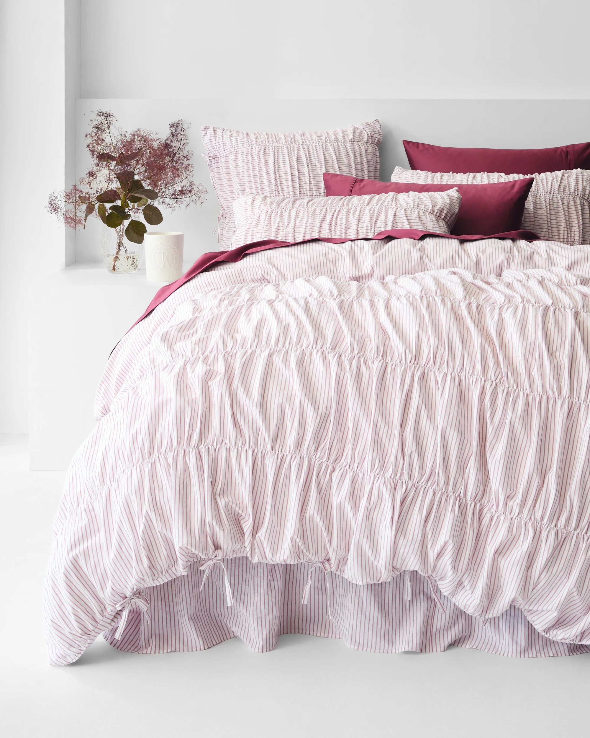 1 Target Aurora Ruched Quilt Cover Set - Queen Bed - Pink, 1 of 8