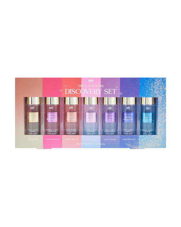 OXX Fragrance 7 Piece Sweet Euphoria Discovery Set