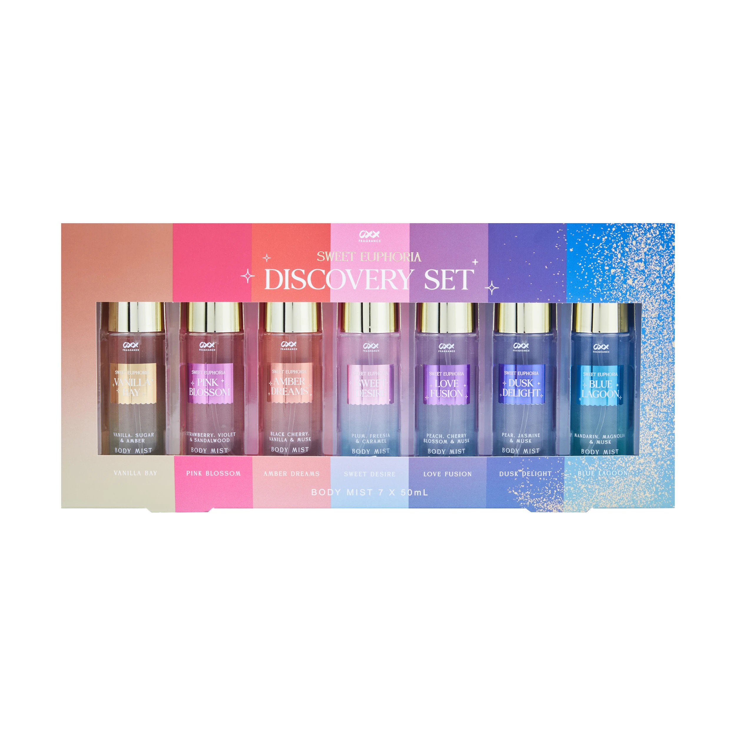 1 OXX Fragrance 7 Piece Sweet Euphoria Discovery Set, 1 of 5