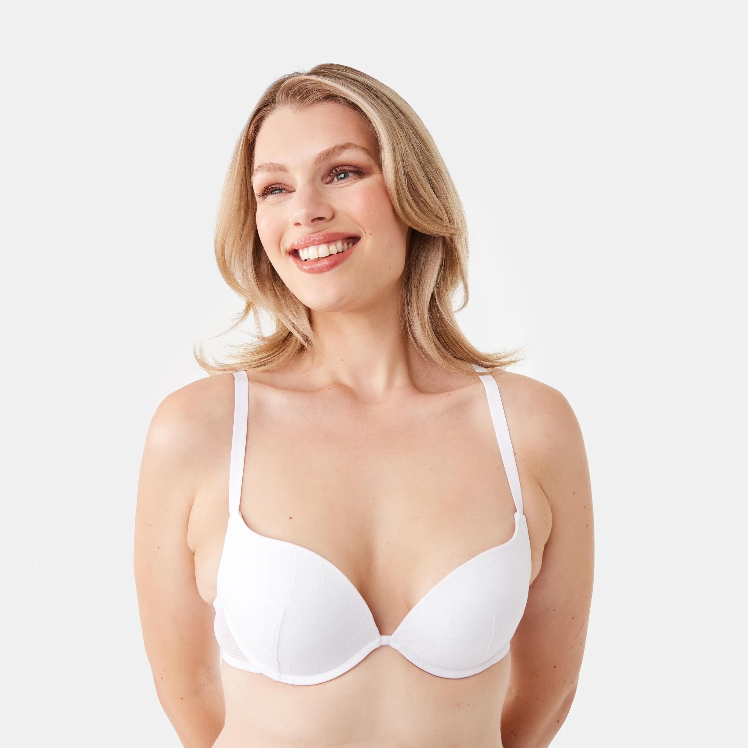 1 Lace Push-Up Bra WHITE, 1 of 6
