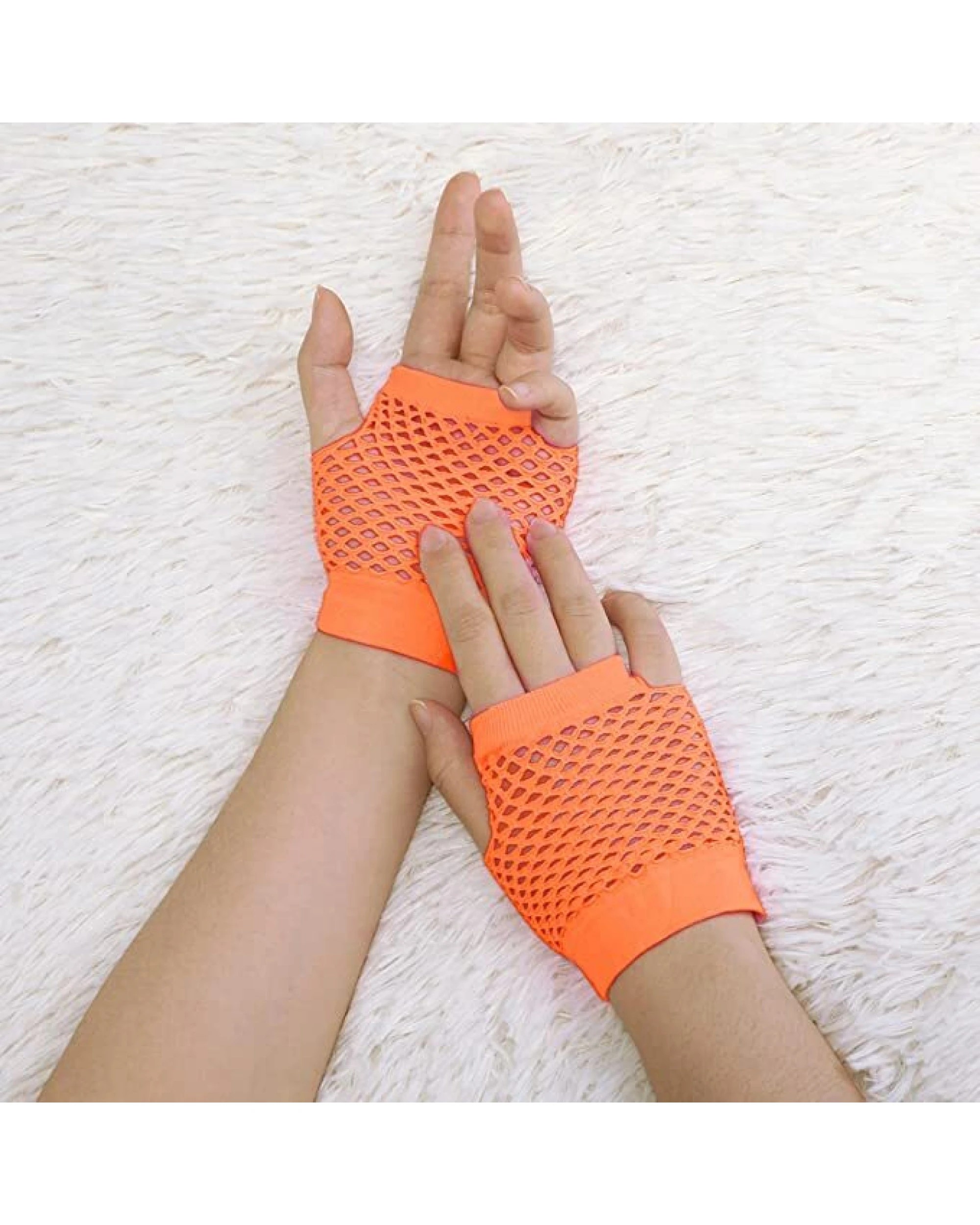 2 BR Costumes Fingerless Fishnet Gloves for Costume Parties, 2 of 4