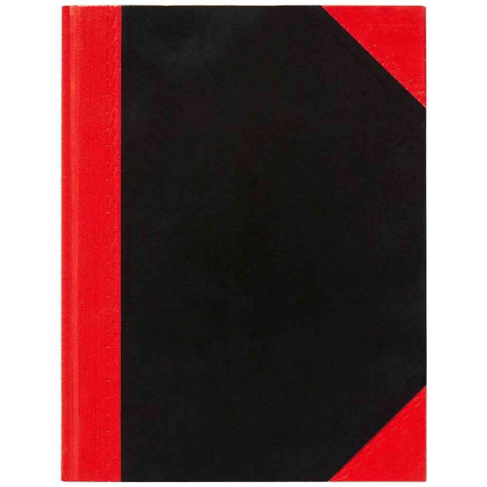 1 Spirax A5 Red and Black Notebook 200 Page, 1 of 2