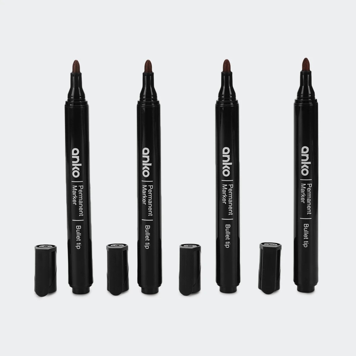 2 4 Pack Permanent Markers - Black, 2 of 4