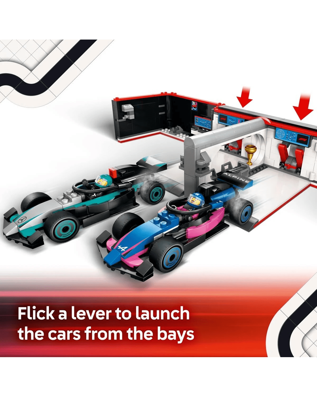 7 LEGO City F1 Garage & Mercedes-AMG & Alpine Cars 60444, 7 of 10