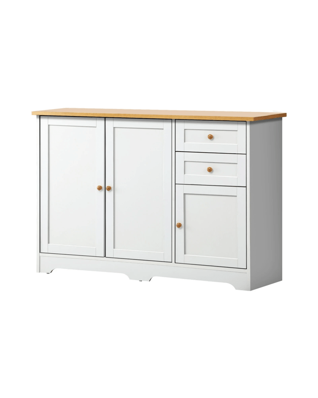 Oikiture Buffet Sideboard Storage Cabinet Cupboard
 - W