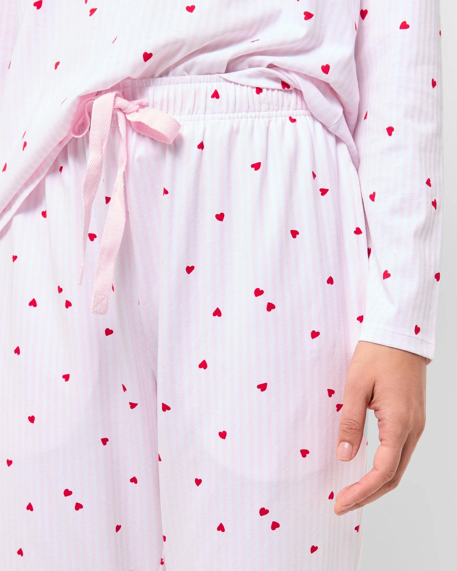 5 Target Australian Cotton Jersey Jogger Sleep Pants PINK HEARTS, 5 of 5