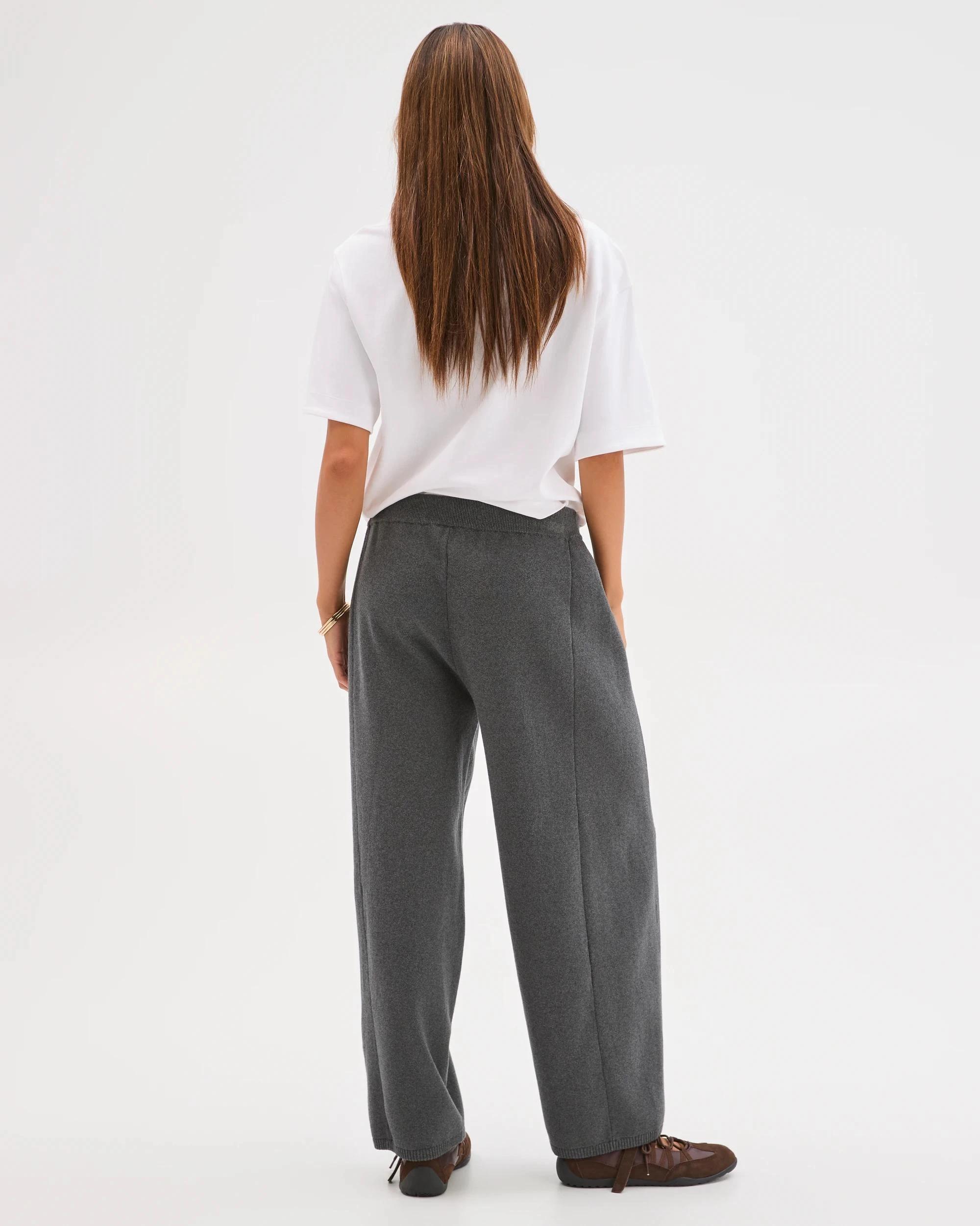 7 Lily Loves Australian Cotton Blend Lounge Knit Pants SHADOW MARLE, 7 of 7