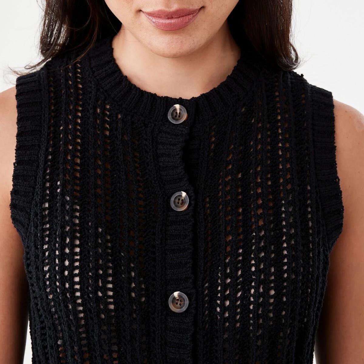 5 Knit Vest Black, 5 of 6