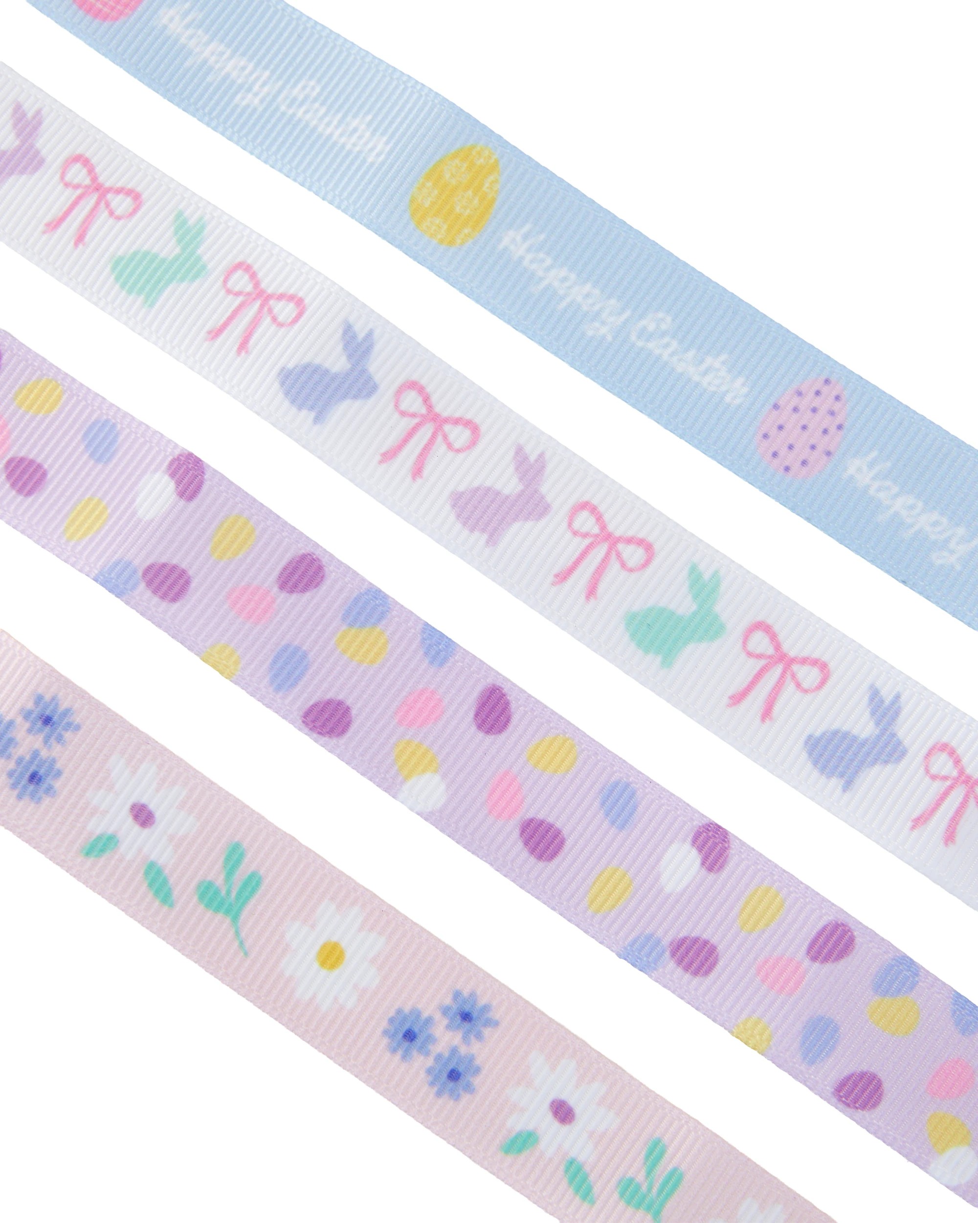 4 4 Pack Easter Craft Ribbon, 4 of 4