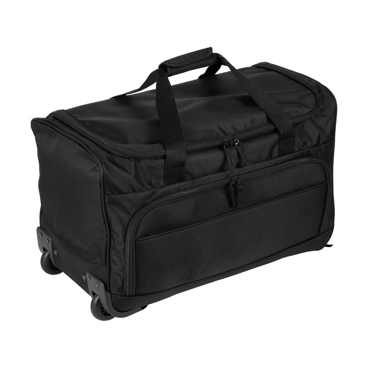 1 54L Rolling Duffle with Pockets - Black, 1 of 7