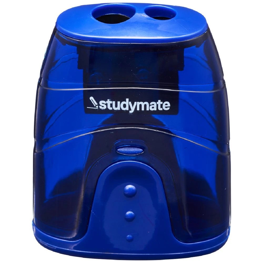 2 Studymate Barrel 2 Hole Sharpener Blue, 2 of 2