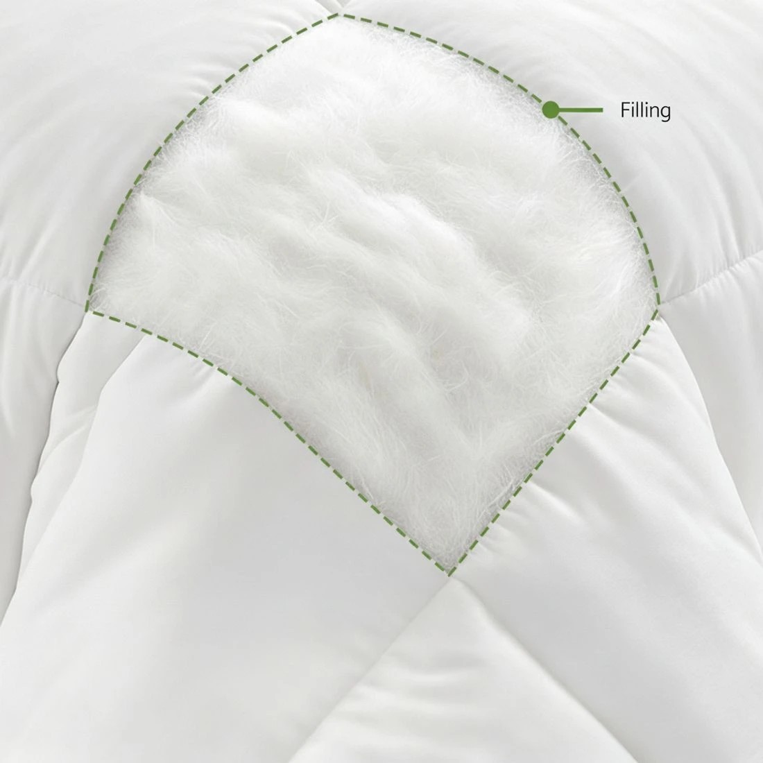 5 Giselle Bedding 200GSM Bamboo Quilt Summer Quilts All Season Doona Duvet - Queen Bed - White, 5 of 9