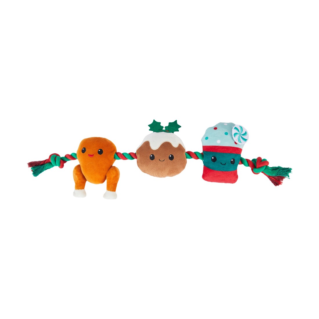 2 Christmas Pet Rope Toy Food, 2 of 5