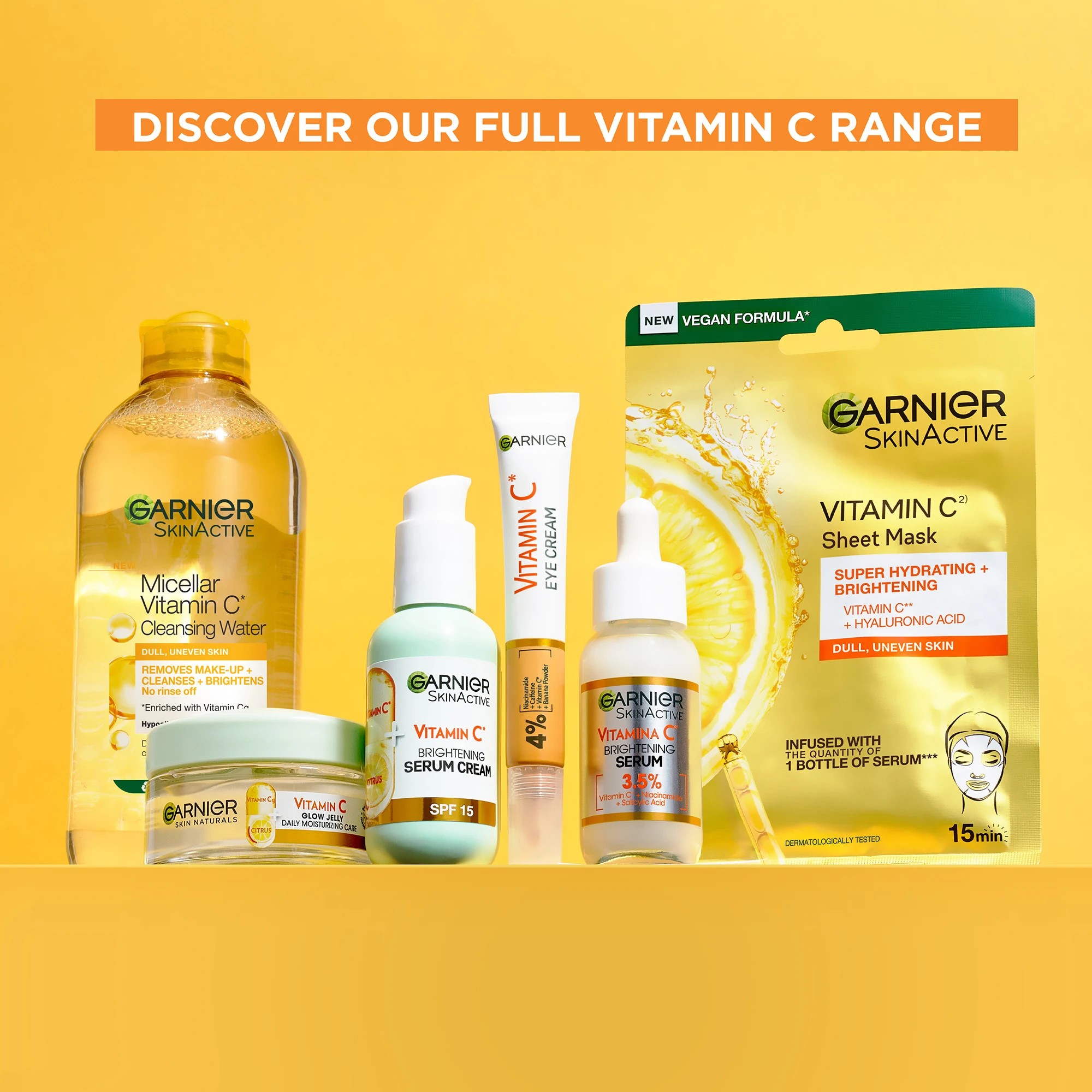 7 Garnier SkinActive 2 in 1 Brightening Serum Cream 50ml - Vitamin C, 7 of 7