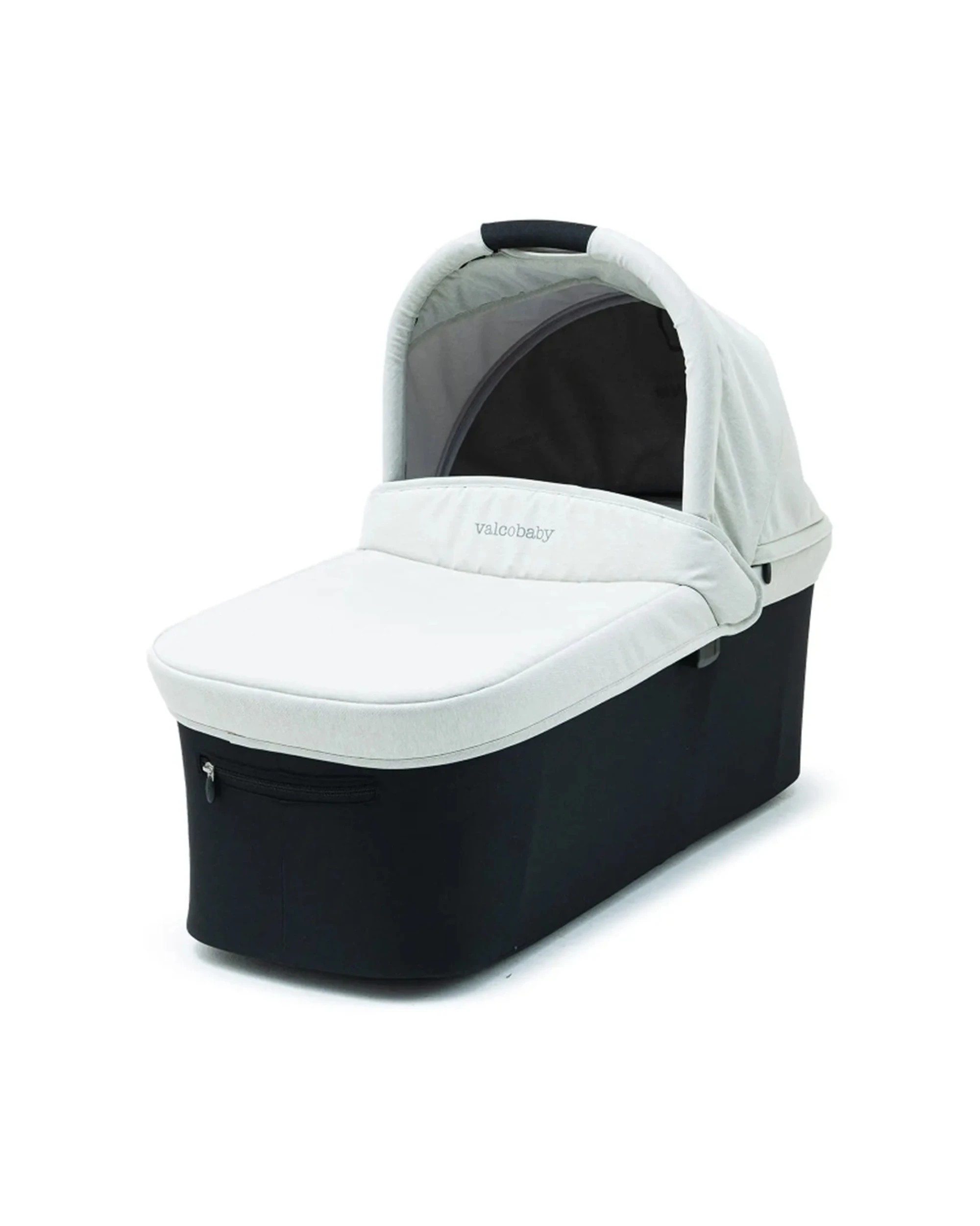 1 Valcobaby Bassinet for Ark Pram Adjustable Hood Airflow Mesh Security Belt - Grey, 1 of 5
