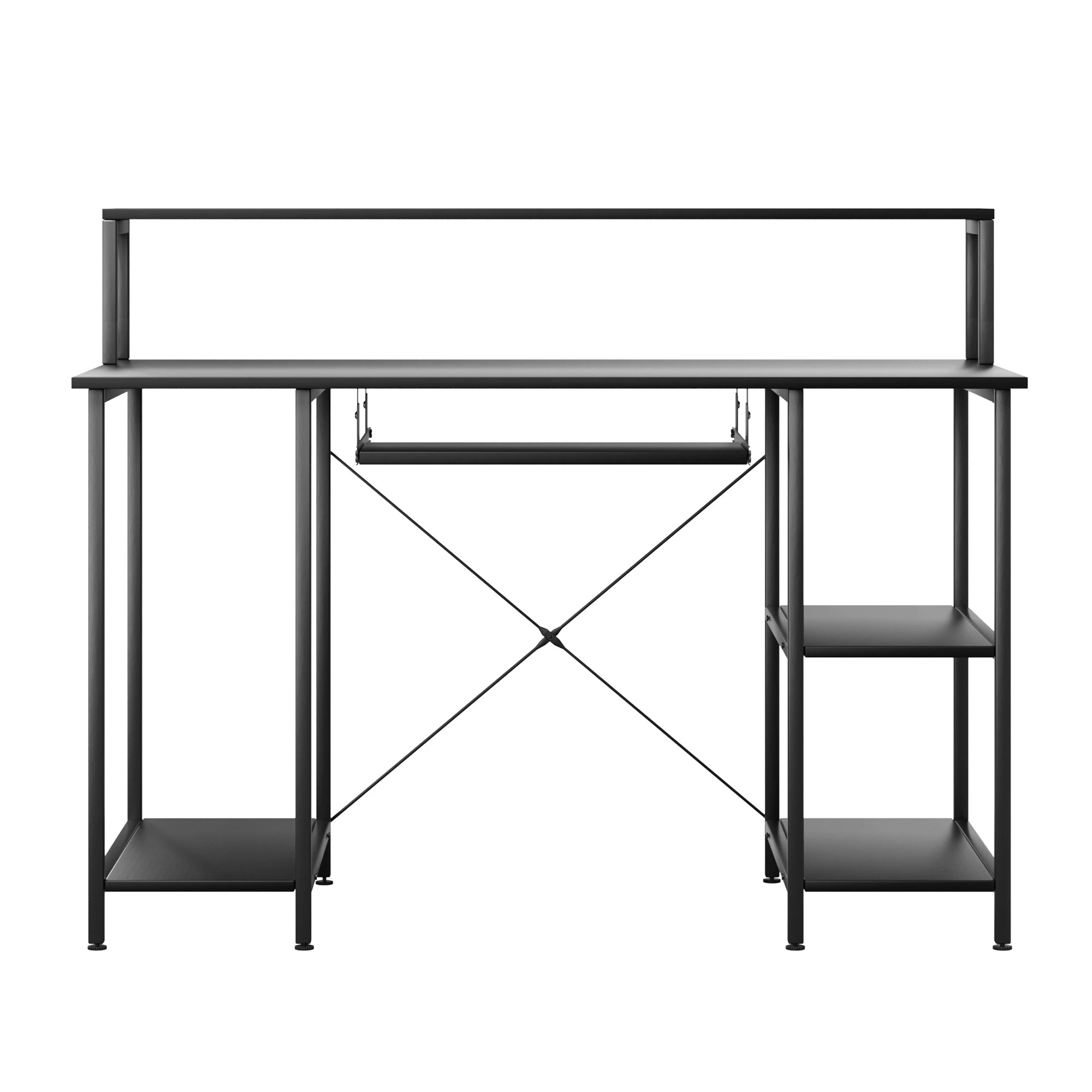 1 Levede Computer Desk 120cm - Black, 1 of 2