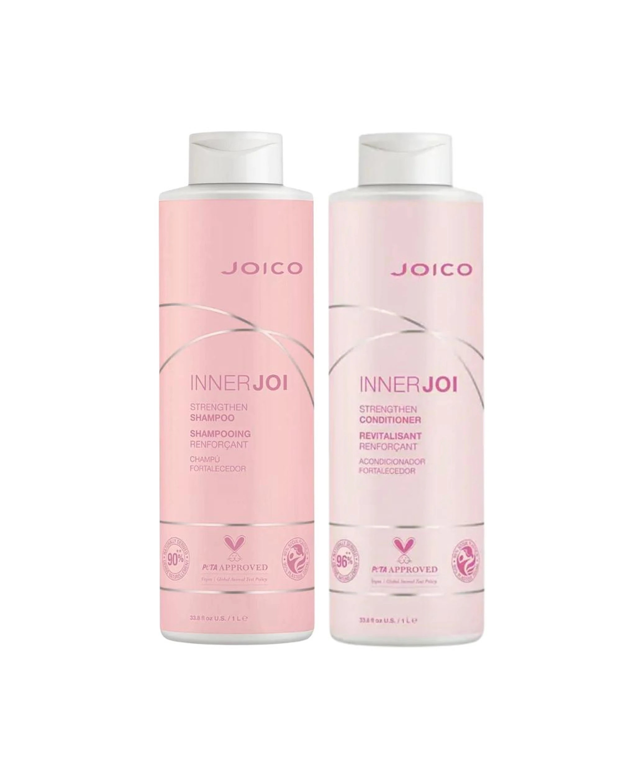 1 Joico InnerJoi Strengthen Shampoo & Conditioner 1000mL Duo, 1 of 4