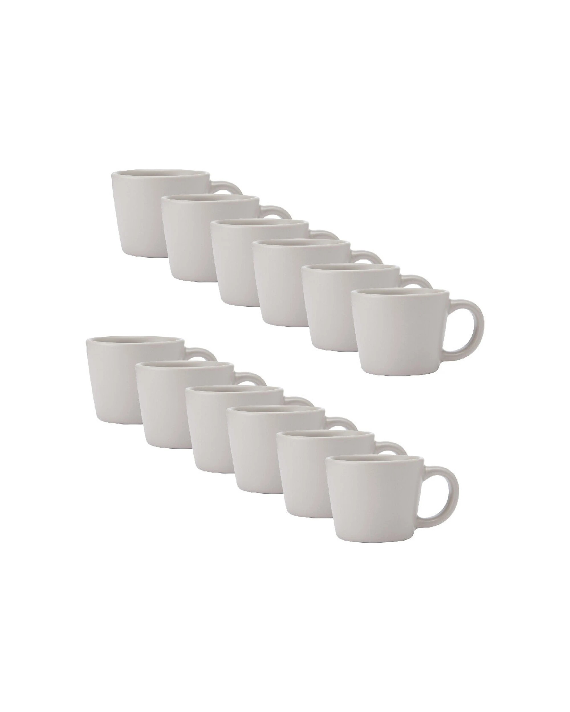1 La Cafetiere 12PK Ceramic Coffee Espresso Drinking Cup Mug 65ml Microwave Safe - Beige, 1 of 4