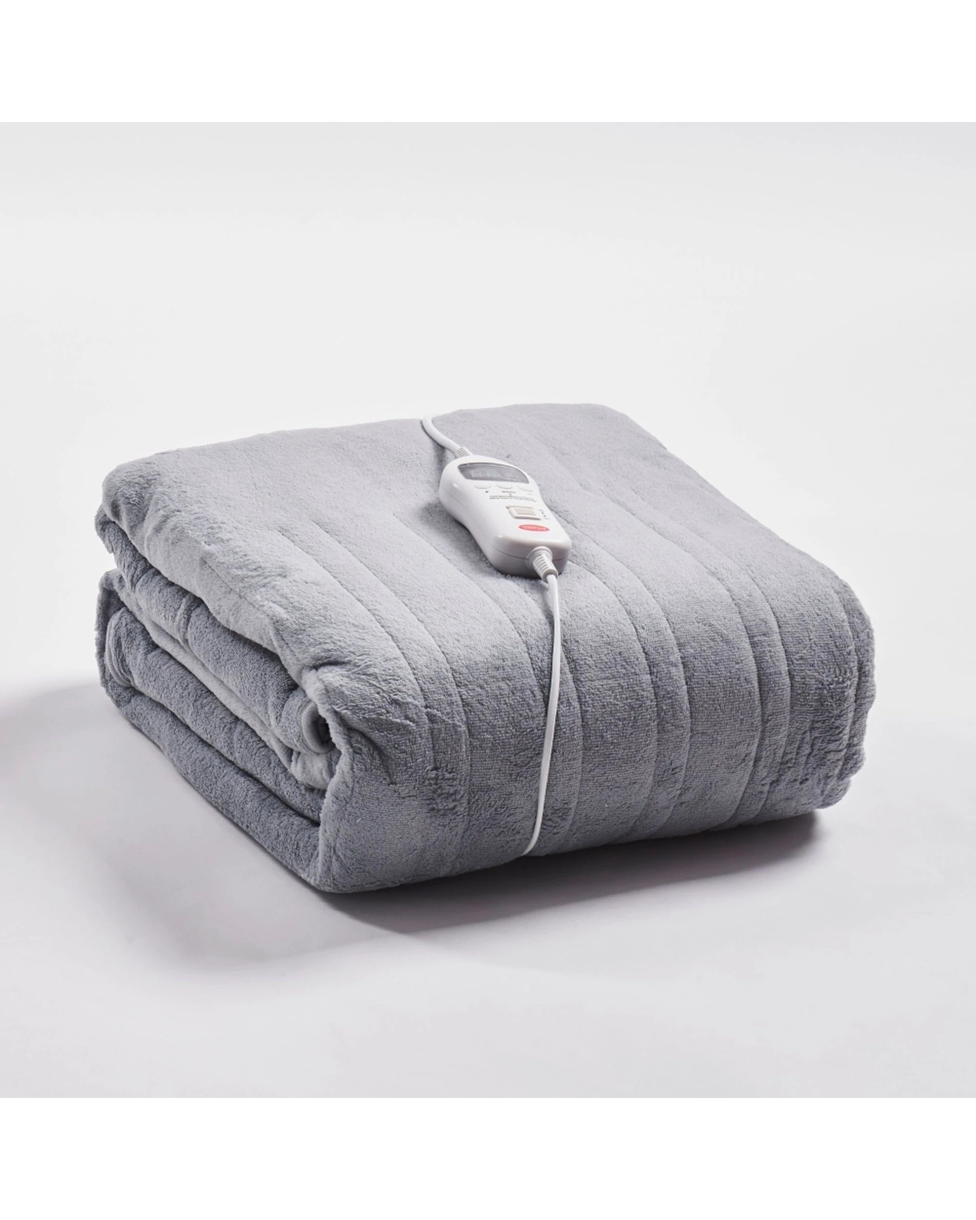 2 Tontine Extra Large Fleece Heated Throw Polyester 180x200cm Quarry, 2 of 4