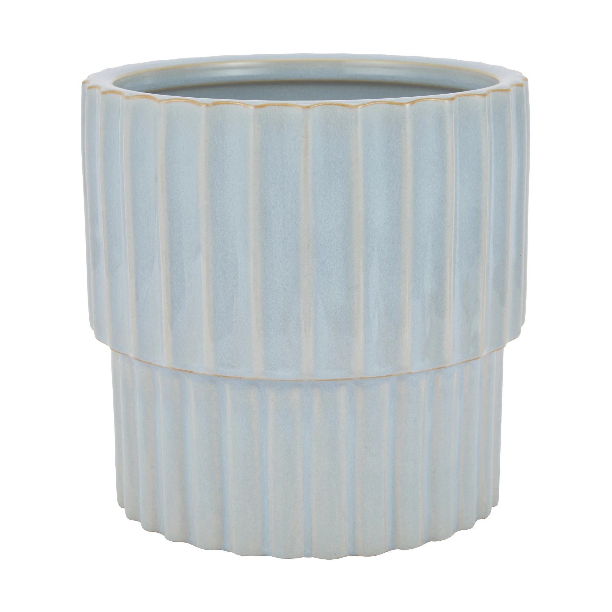 1 Blue Glazed Pot, 1 of 4