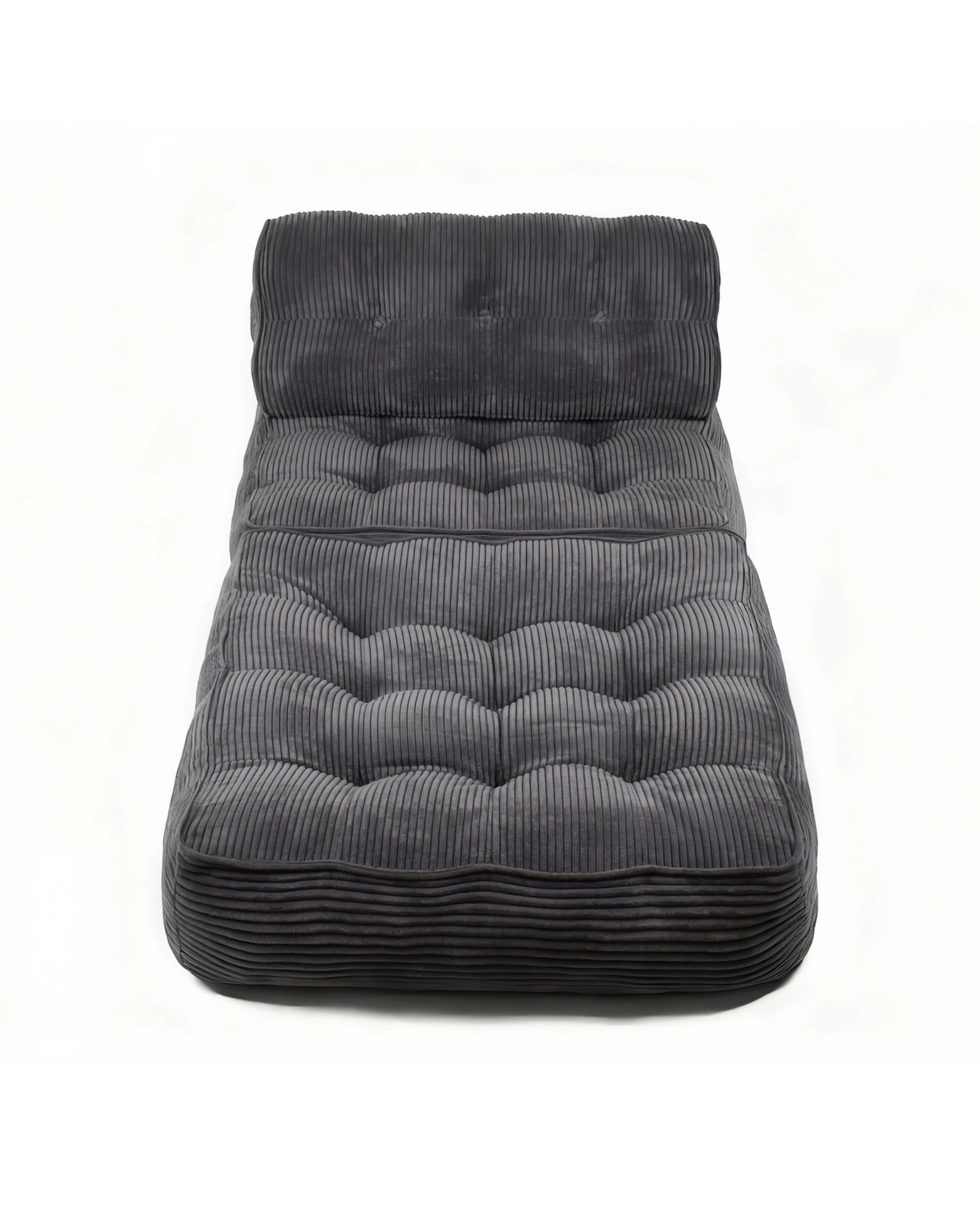 5 Advwin 3-in-1 Floor Folding Sofa Bed Convertible Sleeper Chair w/ Pillow Single Corduroy Lazy Sofa Couch Mattress Dark, 5 of 8