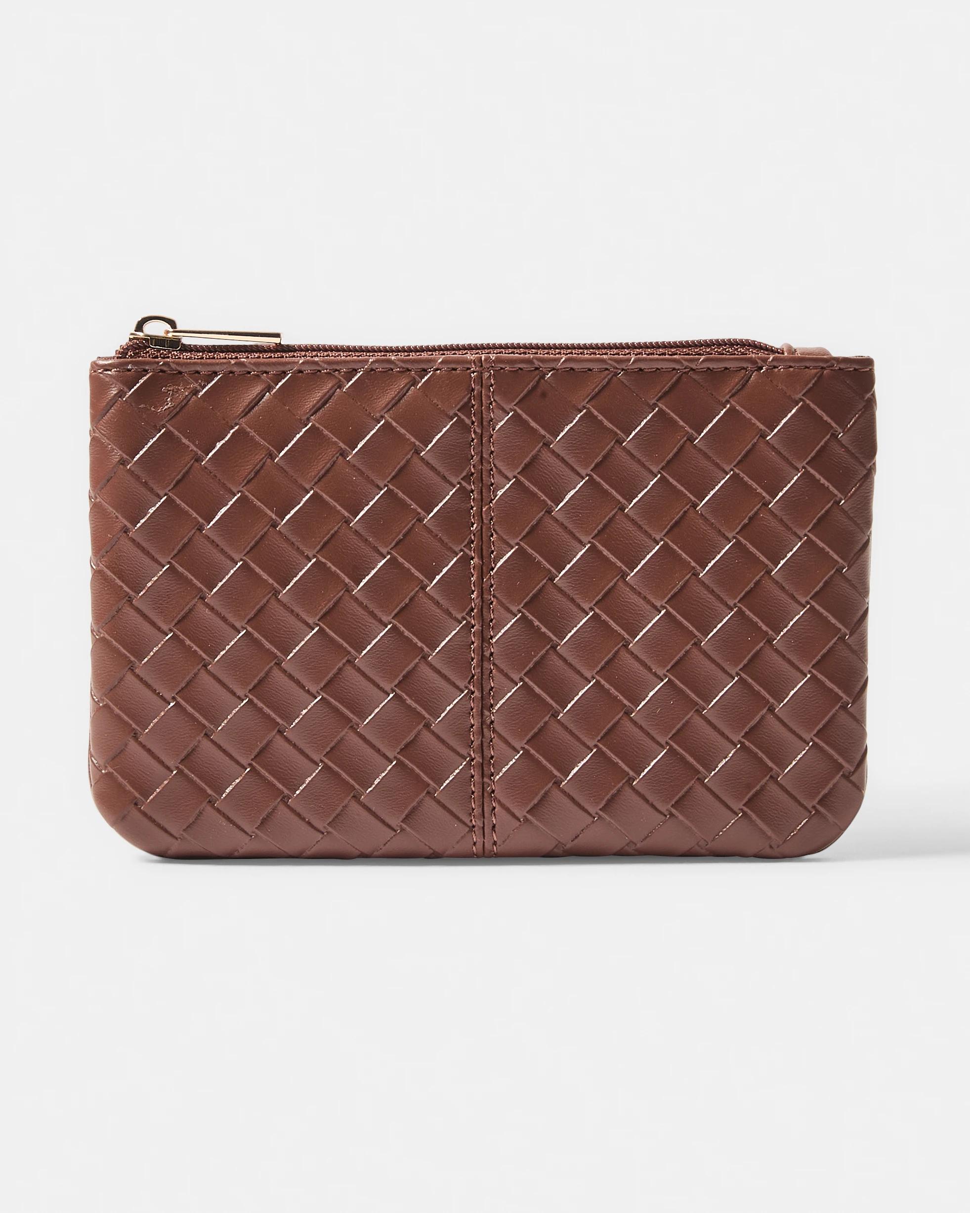 1 Weave Coin Purse Cinna Tan, 1 of 3