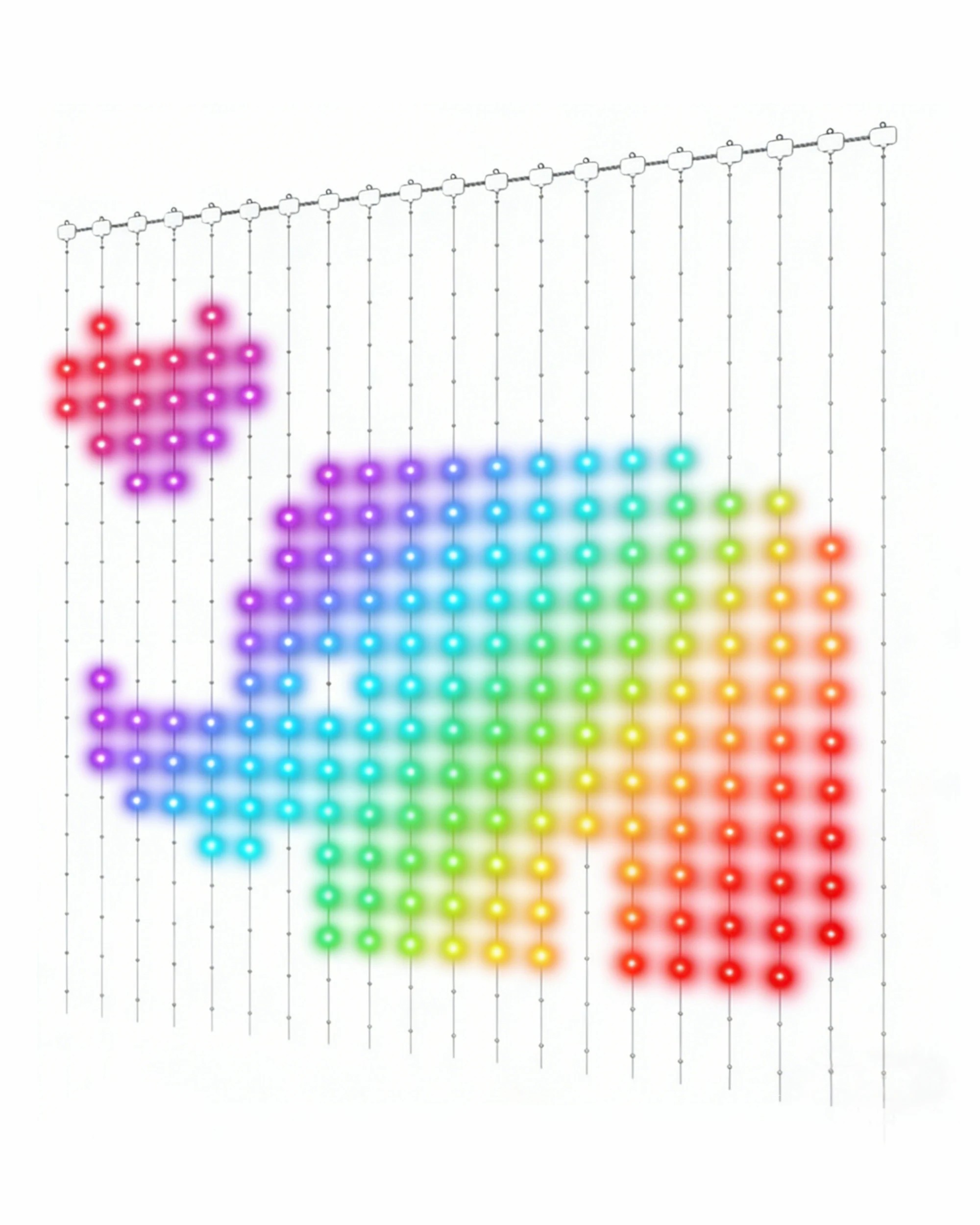 1 Advwin 2m x 2m Smart Curtain Lights 400 LED, 1 of 3