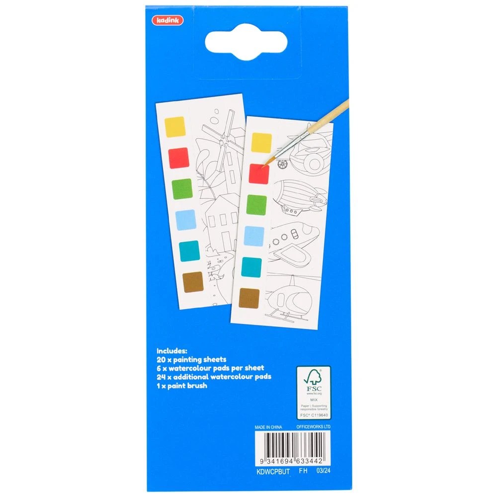 2 Kadink Water Colour Painting Book Urban Traffic, 2 of 6