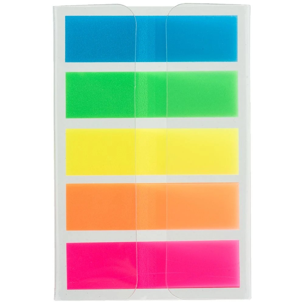 3 J.Burrows Translucent Flags 12mm x 44mm 5 Pack, 3 of 3