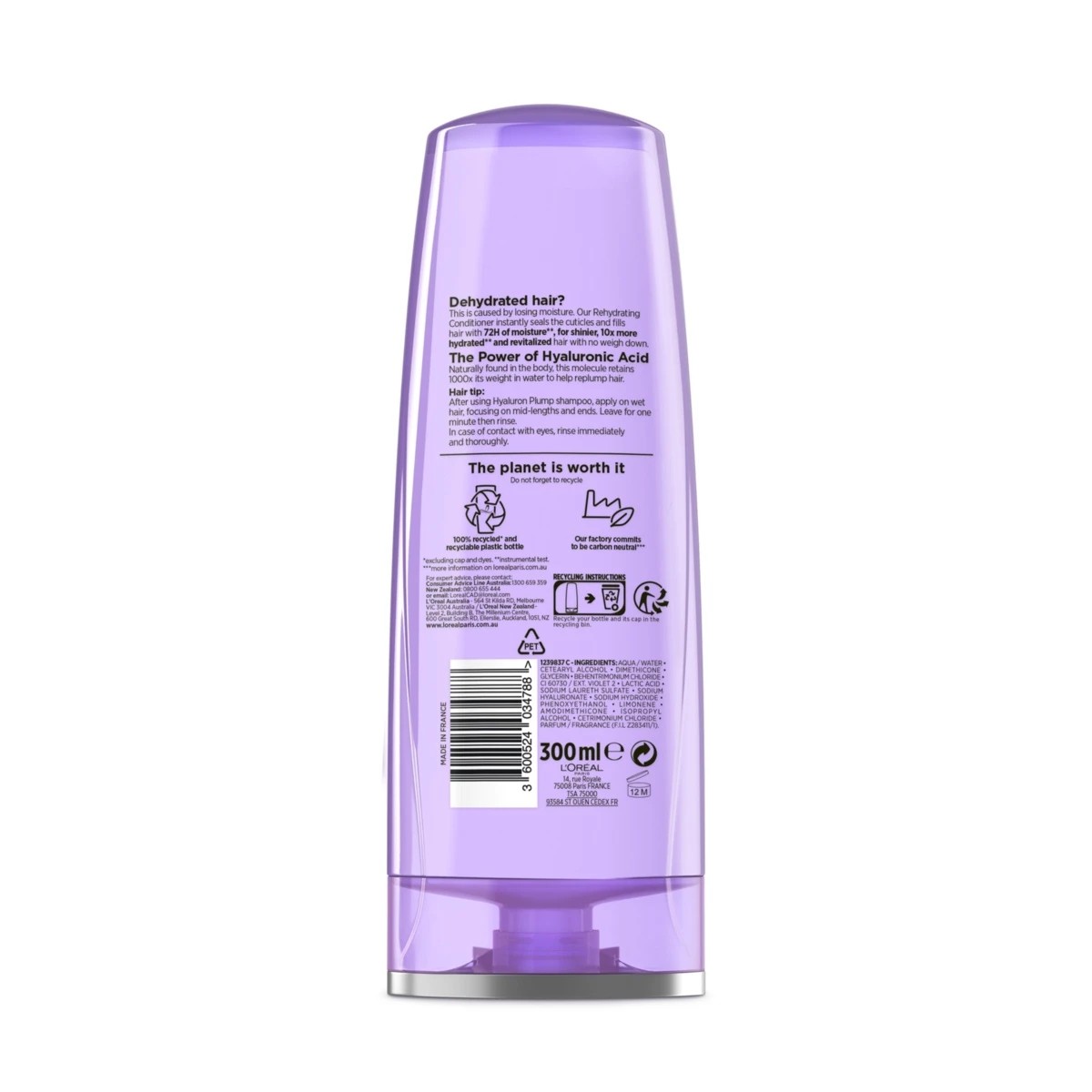 2 L'Oreal Paris Elvive Hyaluron Plump Moisture Sealing Conditioner 300ml - Hyaluronic Acid, 2 of 9