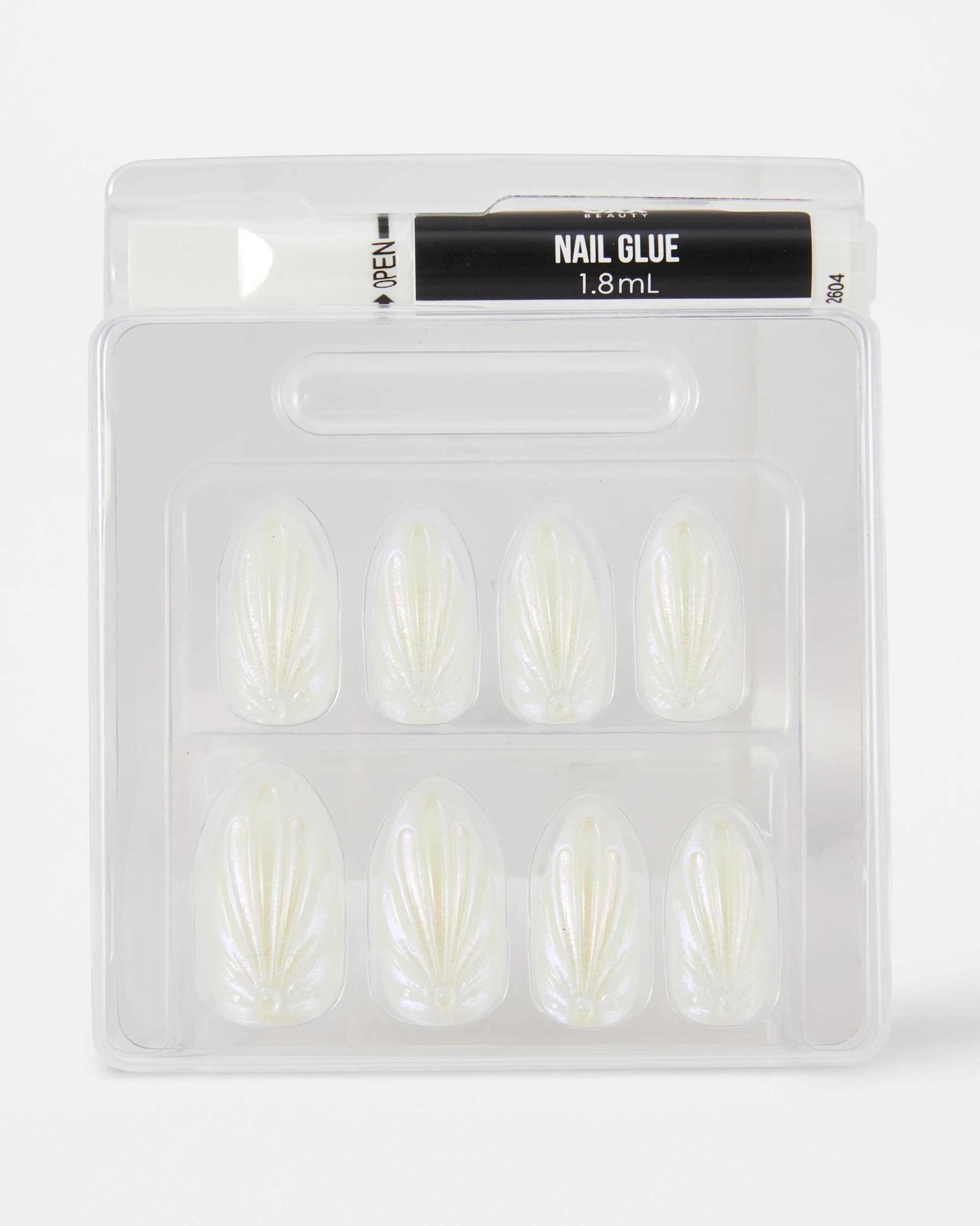 3 OXX Beauty 24 Pack Artificial Nails with Adhesive - Stiletto Shape, 3D Shell, 3 of 4