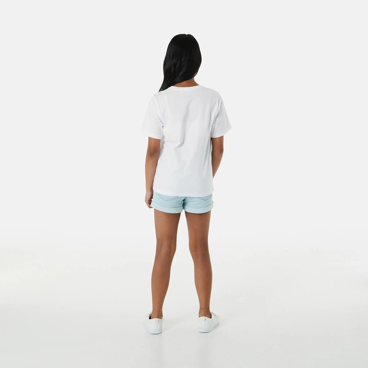 6 Short Sleeve Plain T-shirt WHITE, 6 of 8