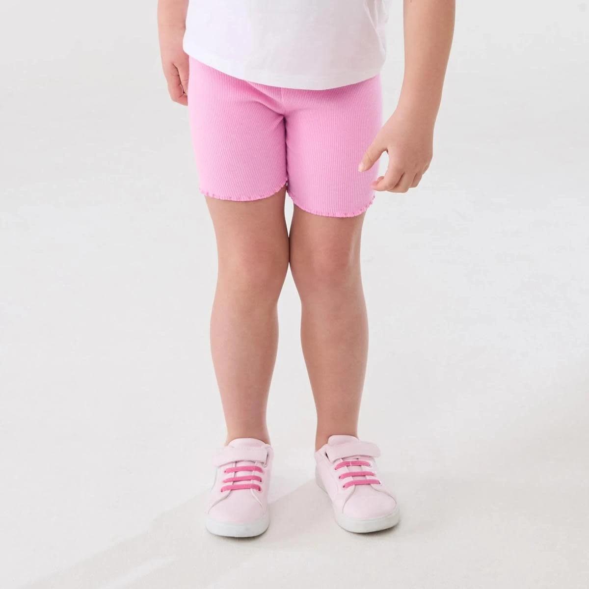 1 Printed Rib Bike Shorts PRISMATIC PINK, 1 of 5