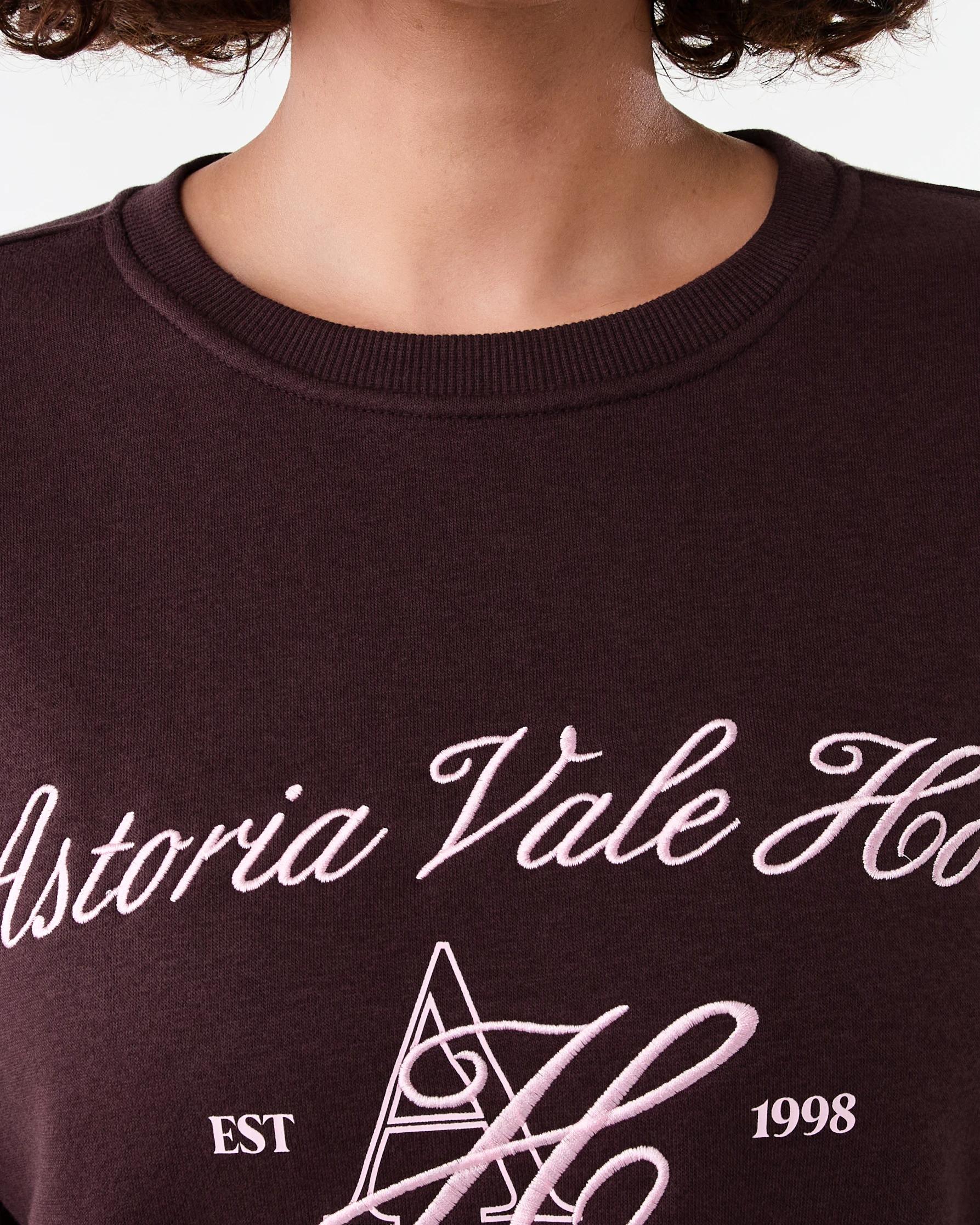 4 Oversized Print Sweatshirt Astor Choc, 4 of 6